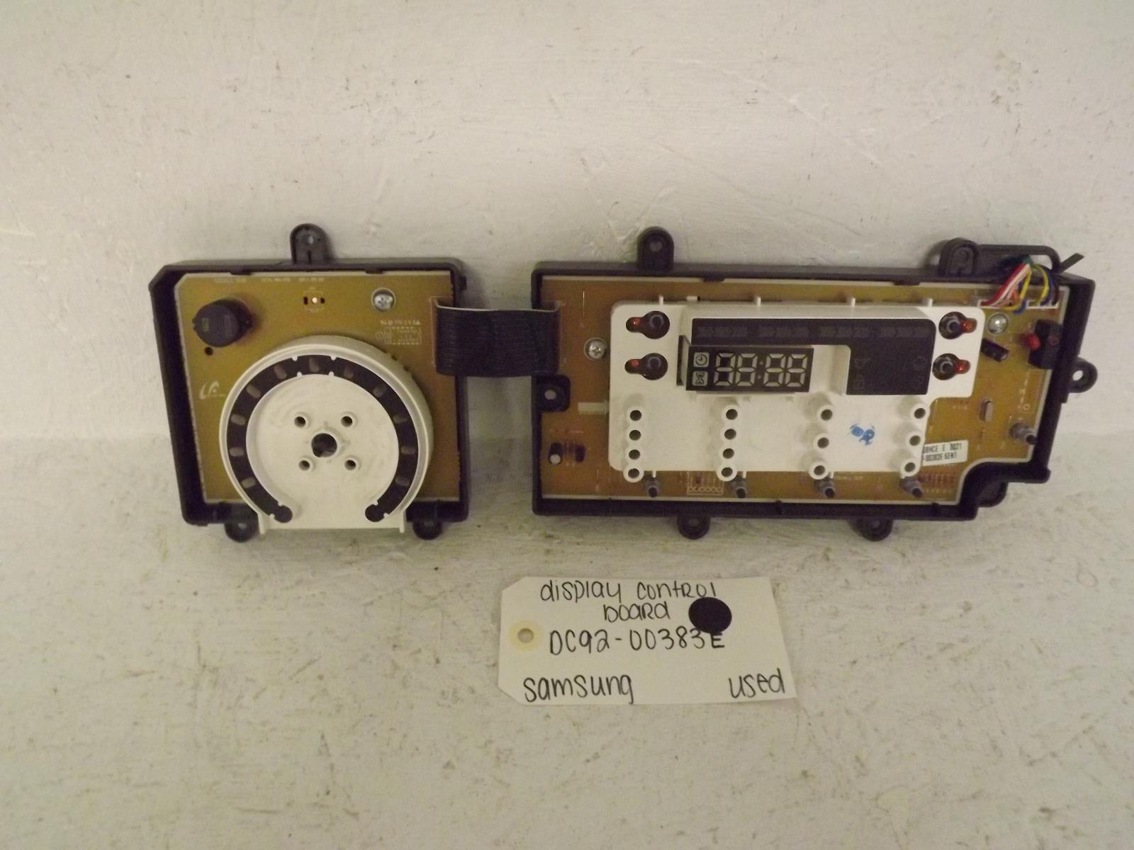 Samsung Washer DC92-00383E Display Control Board Used