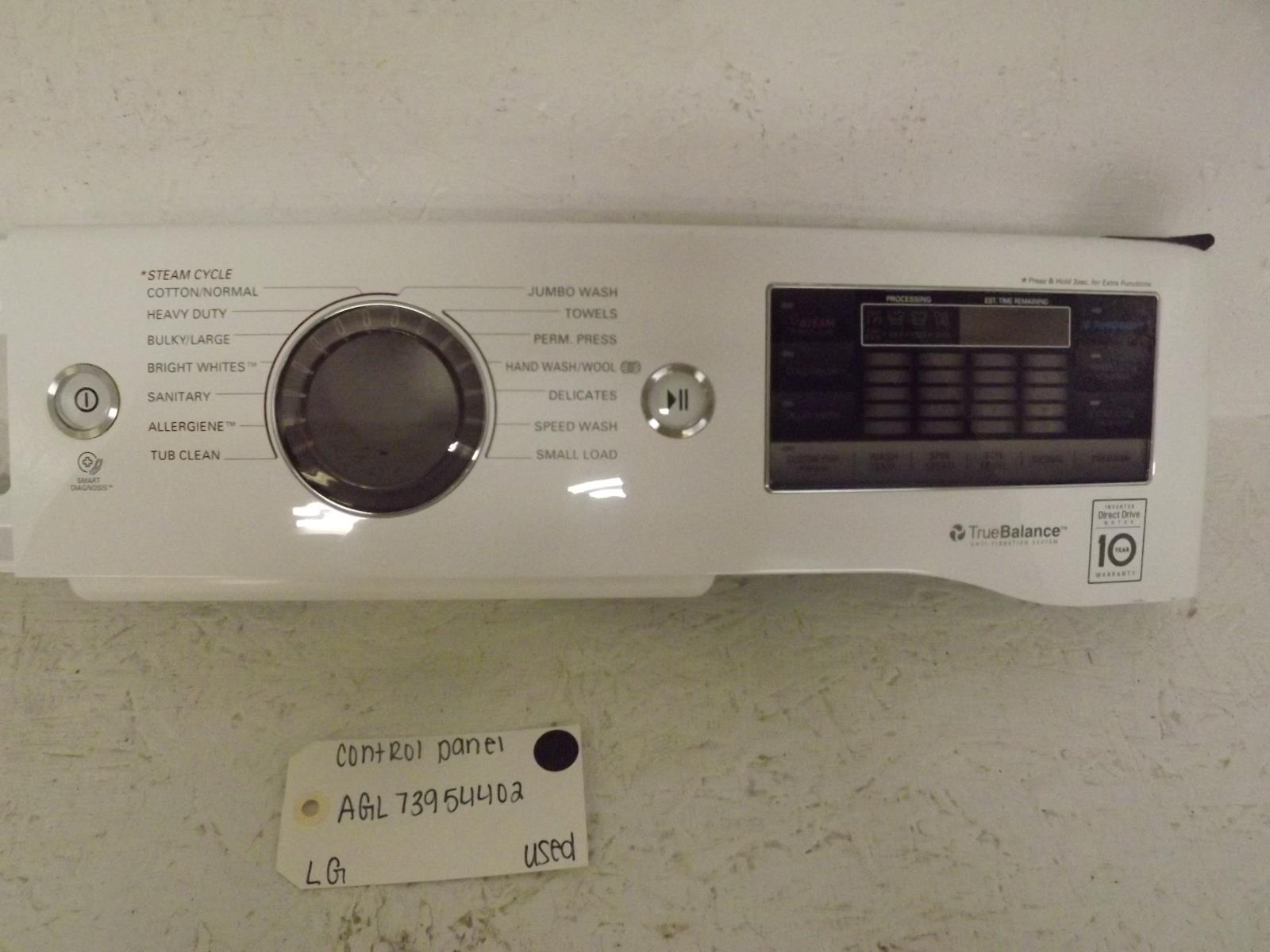 LG Washer AGL73954402 Control Panel Used
