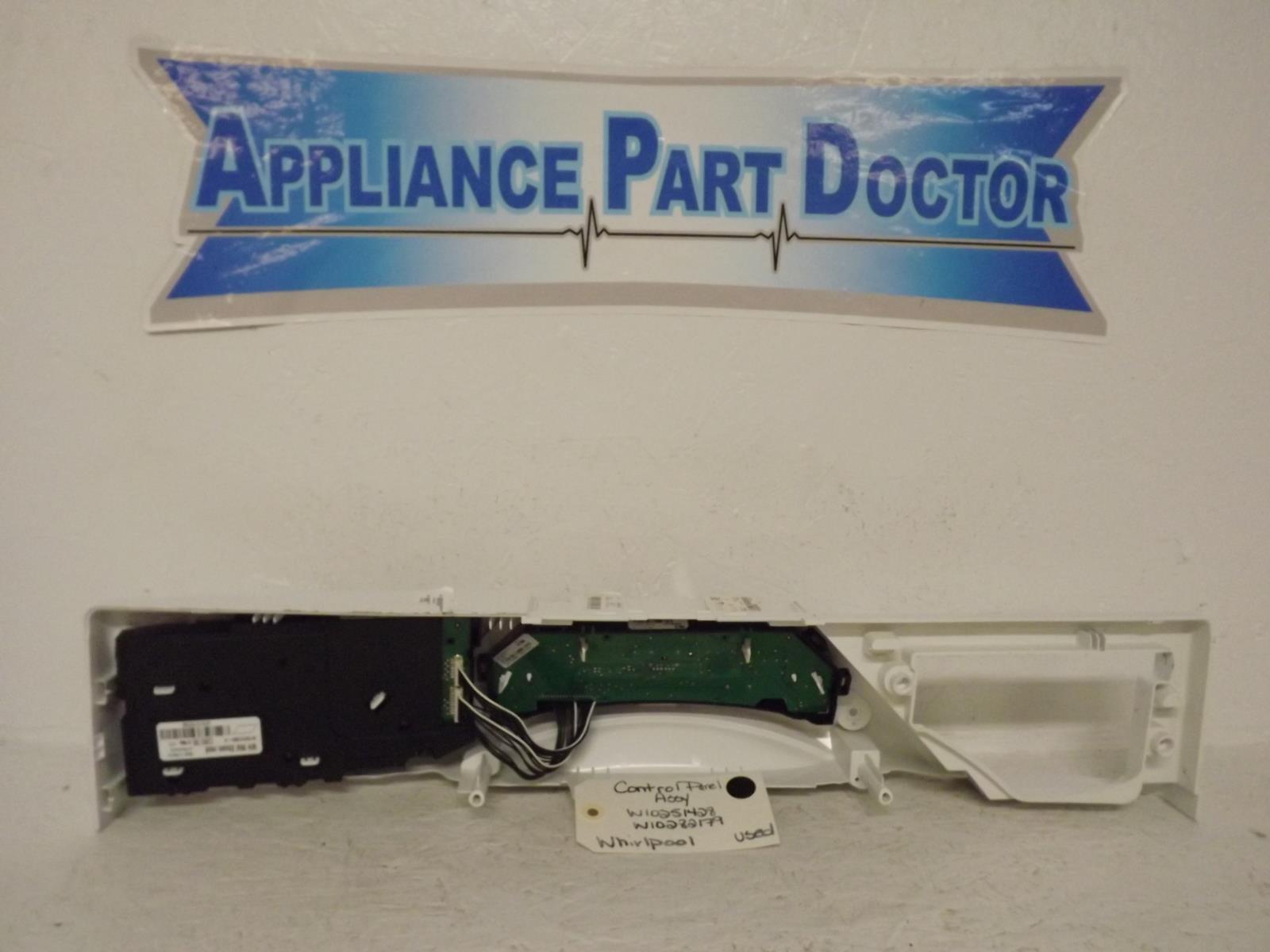Whirlpool Washer W10251428  W10282179  Control Panel Assembly Used