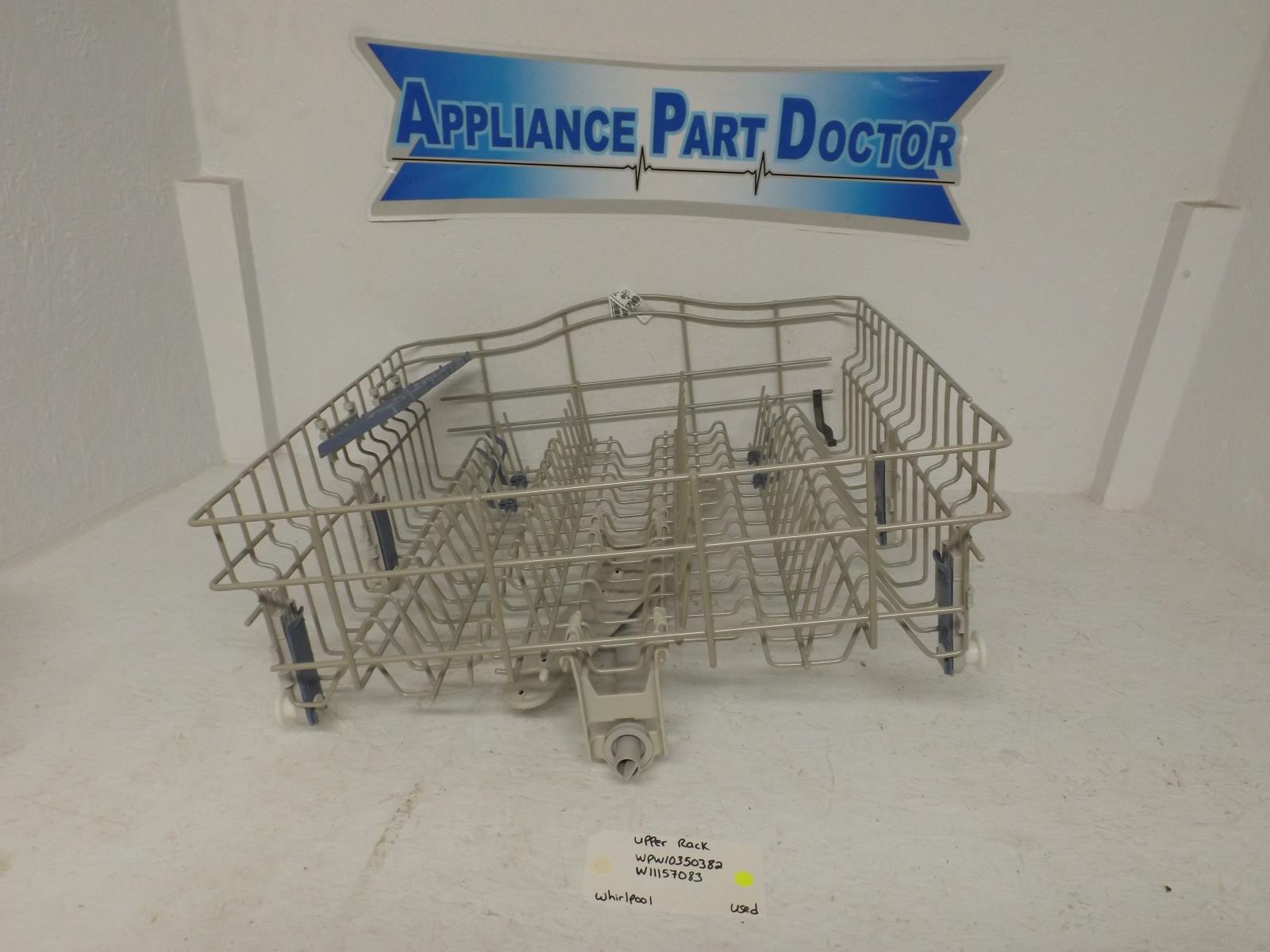 Whirlpool Dishwasher WPW10350382  W11157083 Upper Rack Used