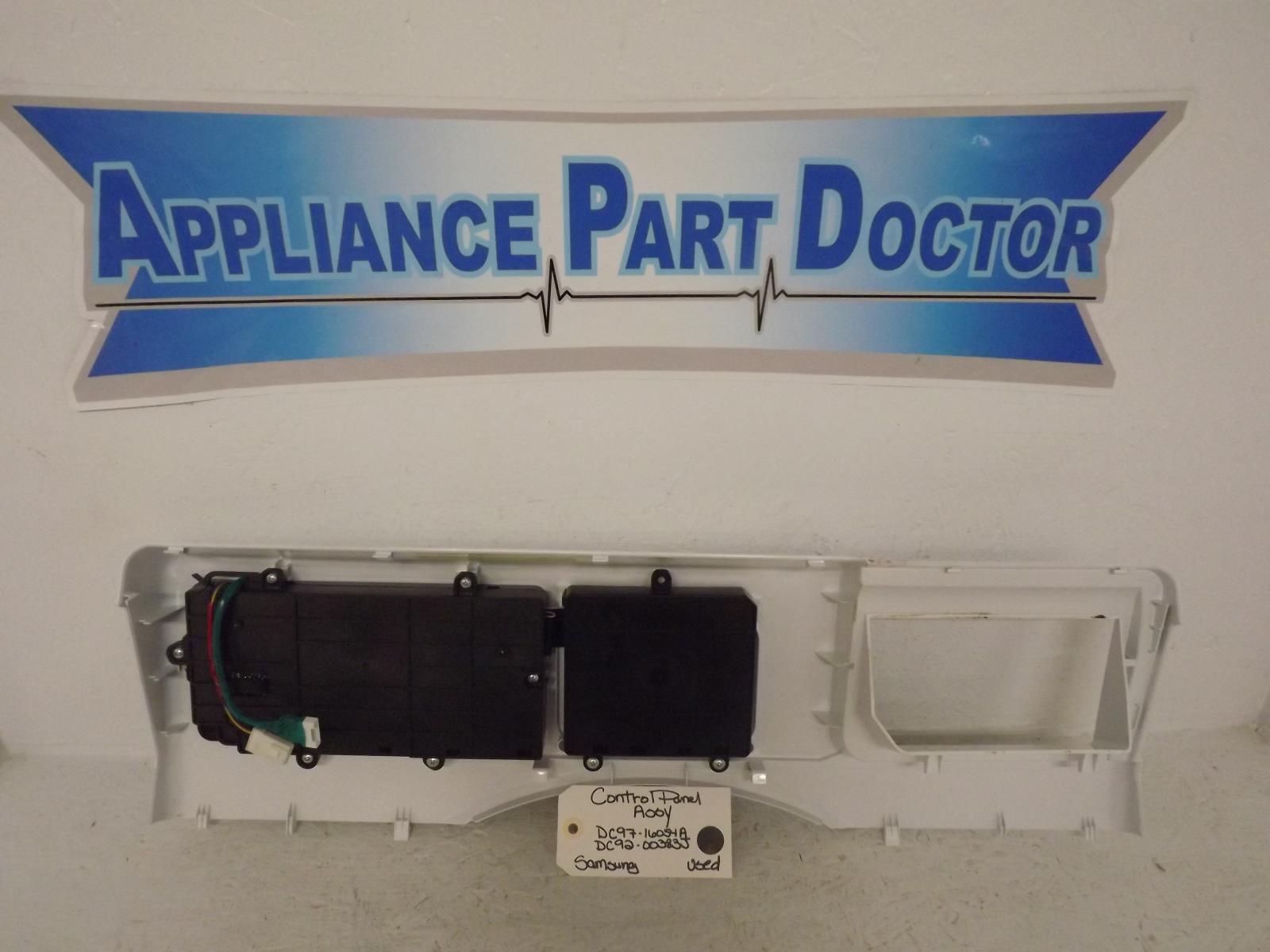 Samsung Washer DC97-16054A  DC92-00383J Control Panel Assembly Used