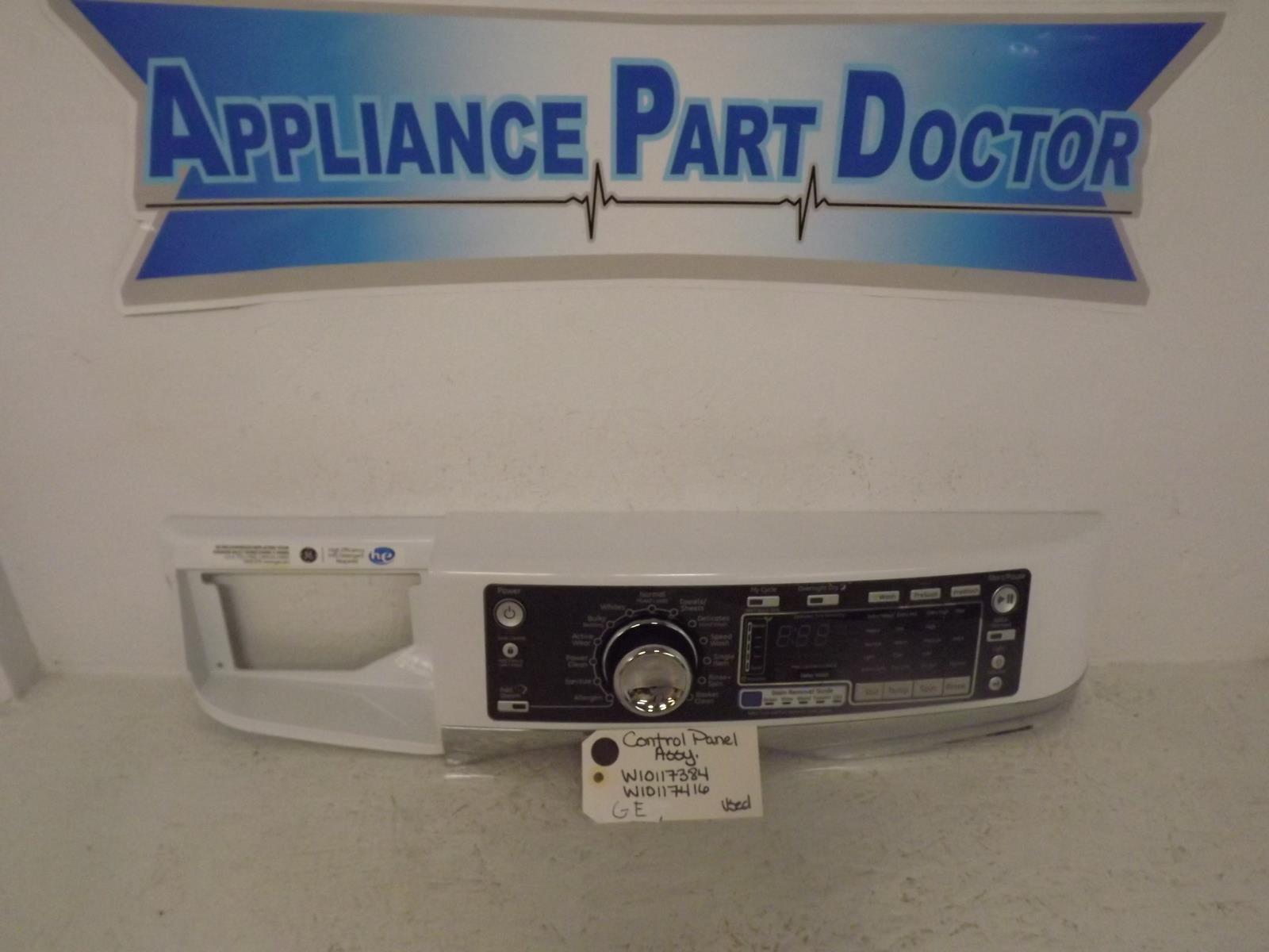 GE Washer WH42X10989  WH12X25837  Control Panel Assembly Used