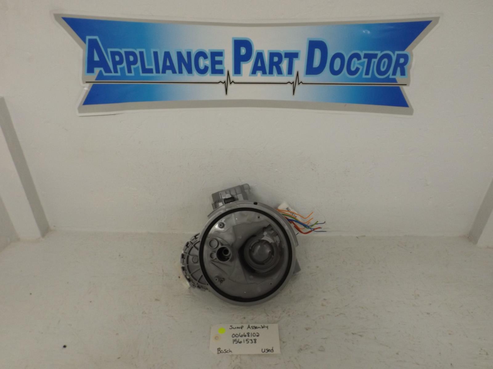 Bosch Dishwasher 00668102 1561538 Sump Assembly Used
