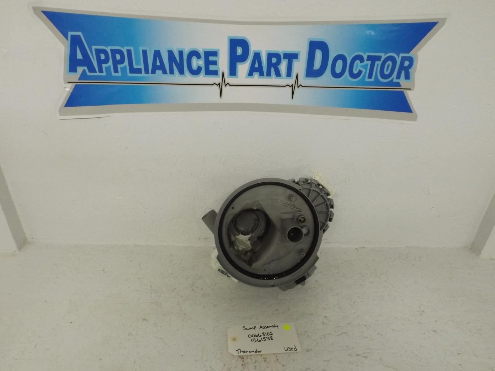 Thermador Dishwasher 00668102  1561538 Sump Assembly Used