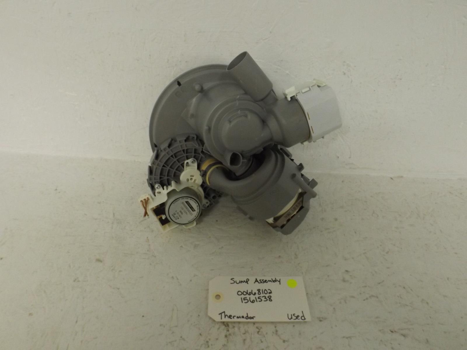 Thermador Dishwasher 00668102  1561538 Sump Assembly Used