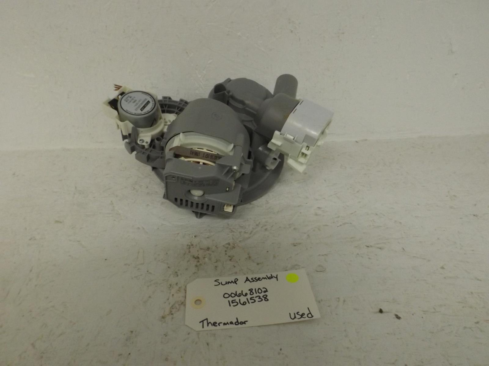 Thermador Dishwasher 00668102  1561538 Sump Assembly Used