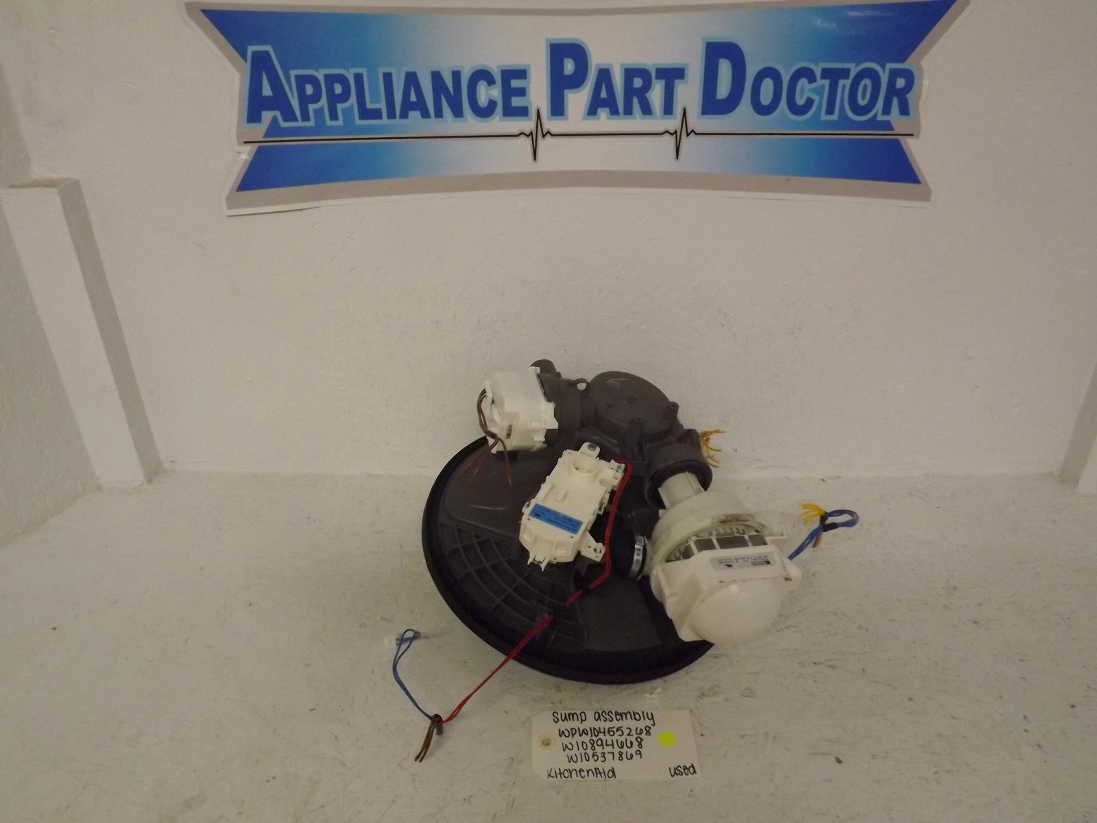 KitchenAid Dishwasher WPW10455268 W10894668 W10537869 Sump Assembly Used