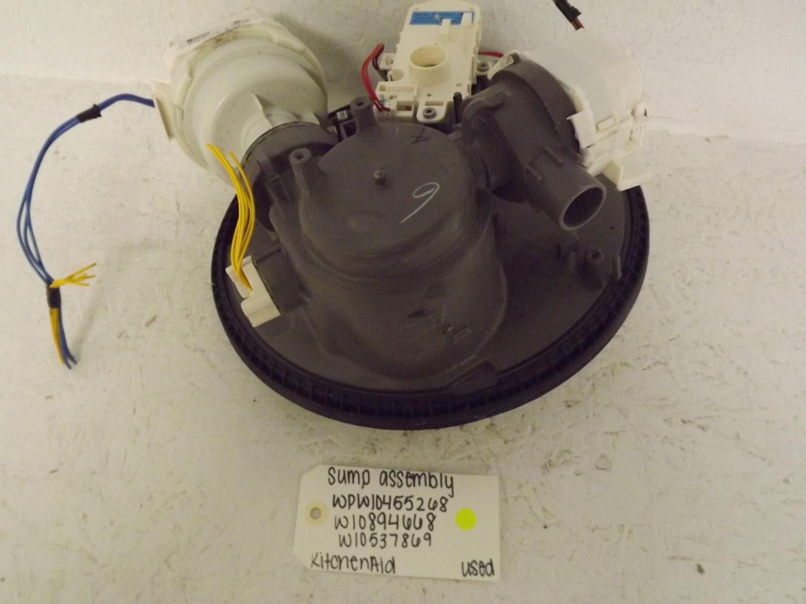 KitchenAid Dishwasher WPW10455268 W10894668 W10537869 Sump Assembly Used