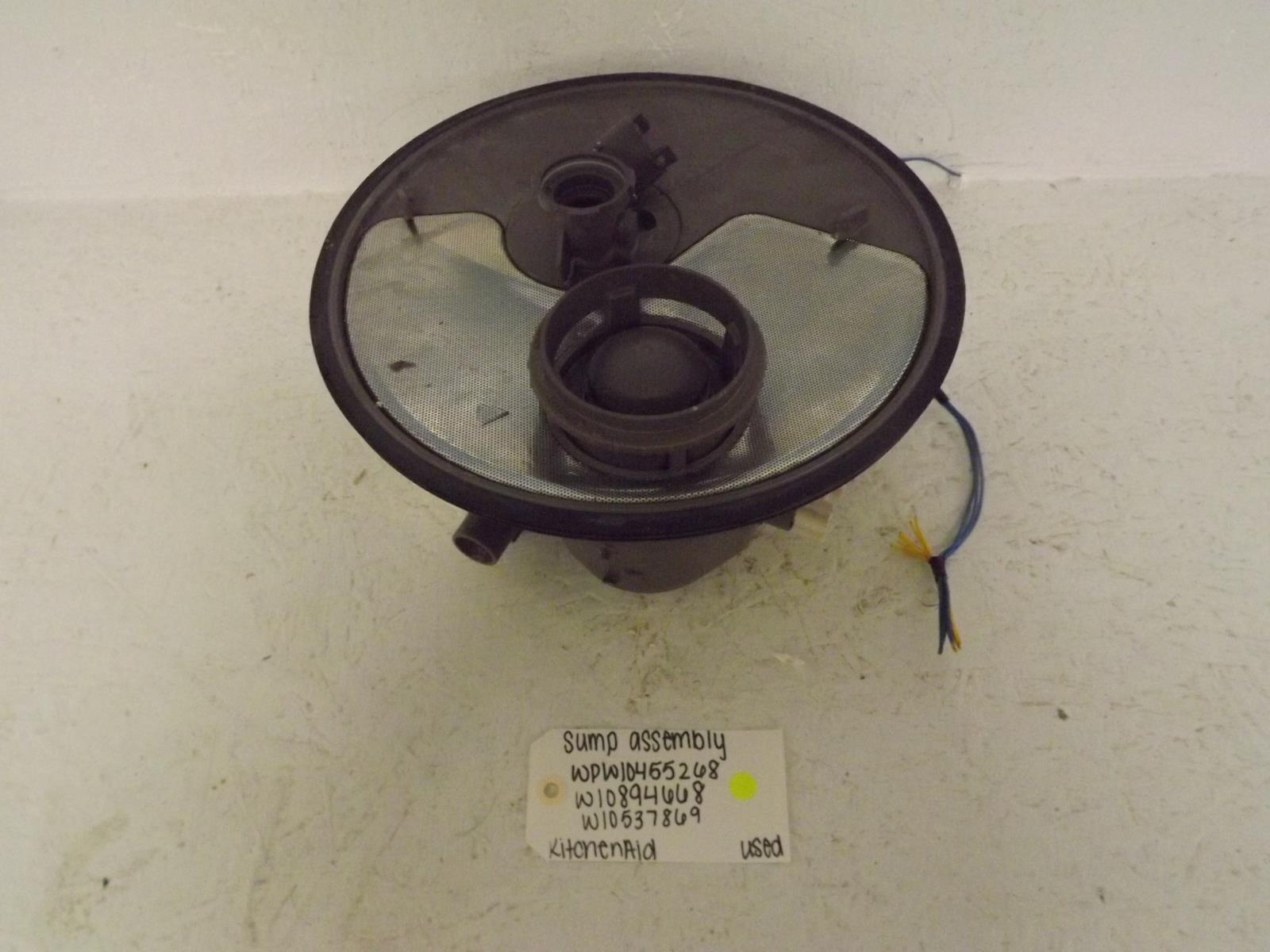 KitchenAid Dishwasher WPW10455268 W10894668 W10537869 Sump Assembly Used