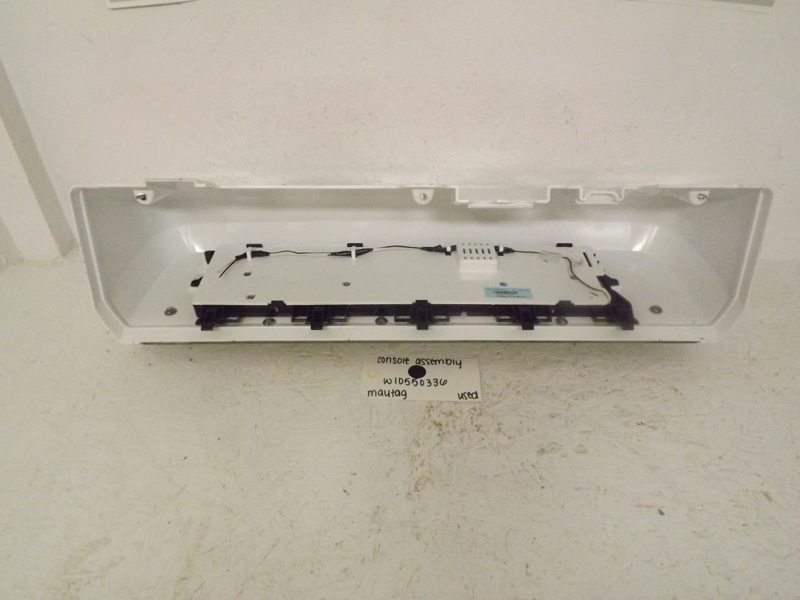 Maytag Washer W10550336 Console Assembly Used