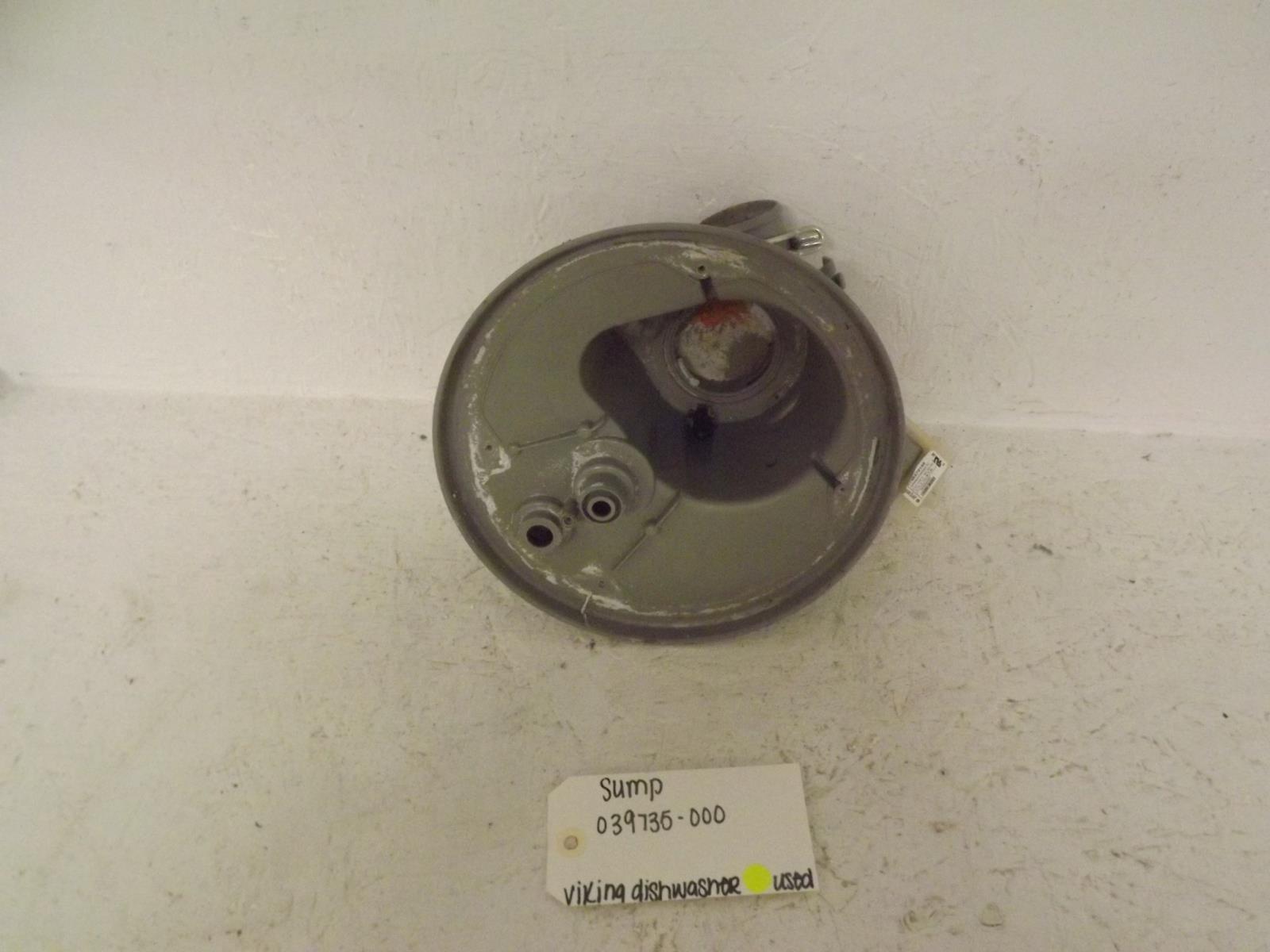 Viking Dishwasher 039735-000 Sump Used