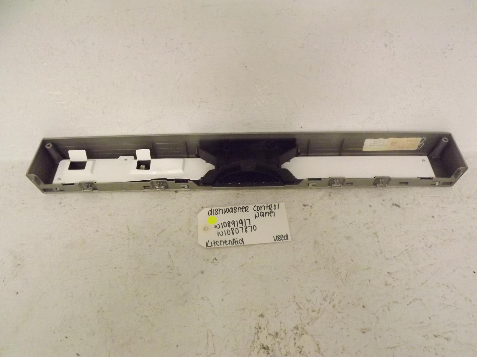 KitchenAid Dishwasher W10891917 W10807870 Control Panel Used