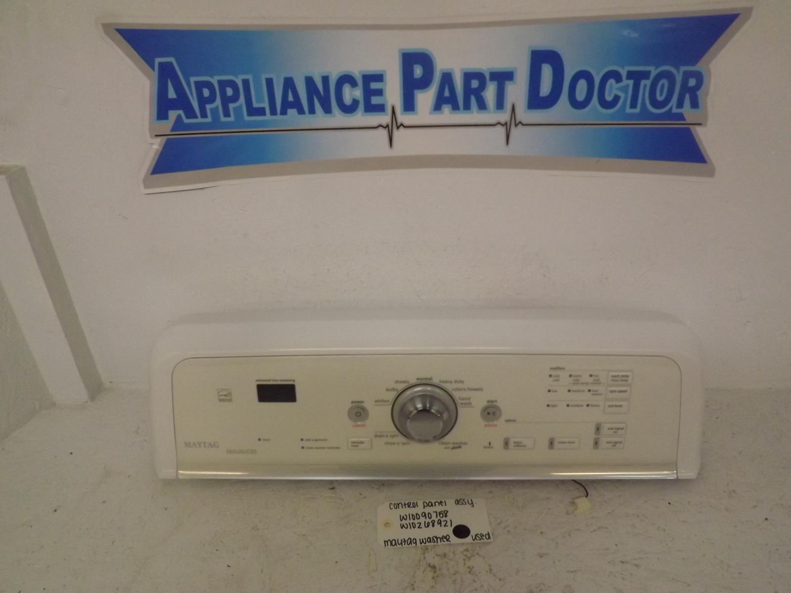 Maytag Washer W10090758 Control Panel Assembly Used