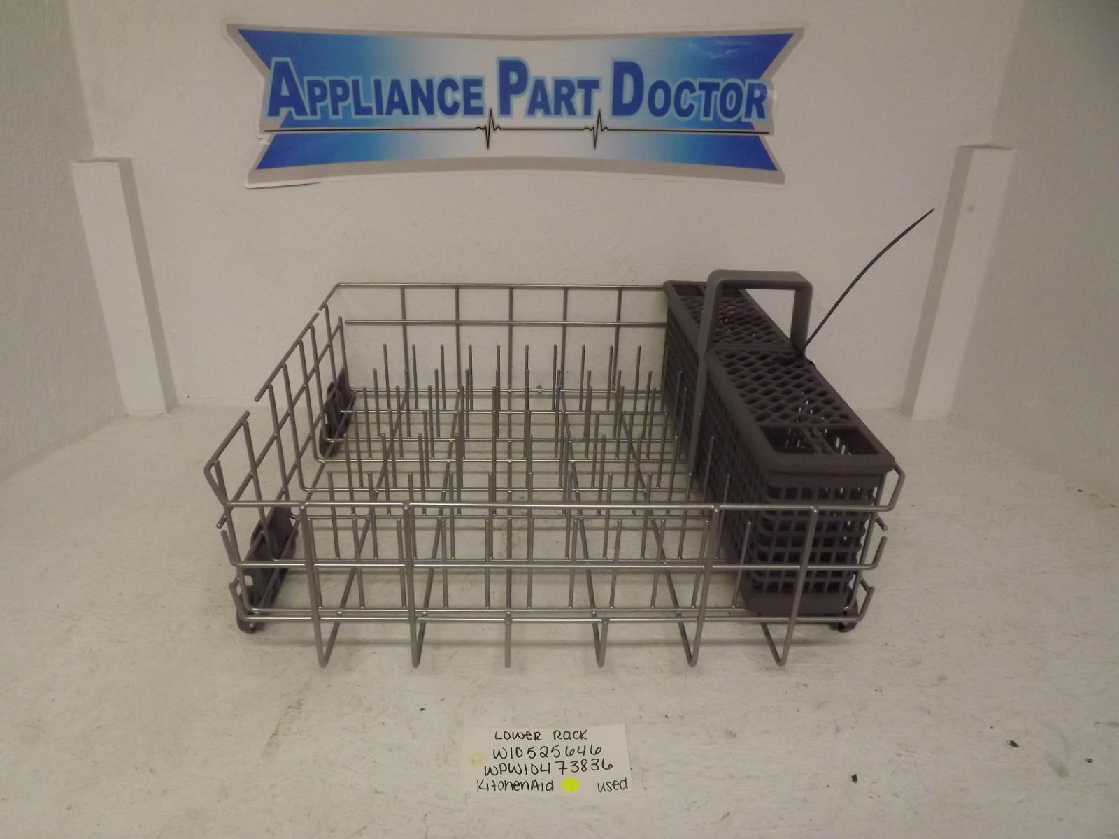 KitchenAid Dishwasher W10525646 WPW10473836 Lower Rack Used