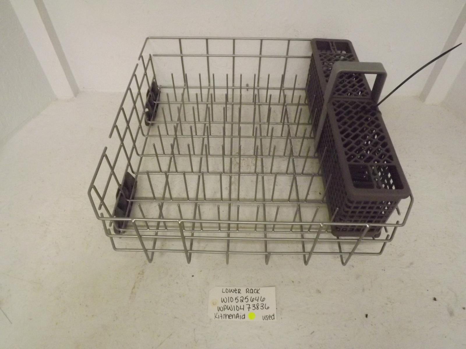 KitchenAid Dishwasher W10525646 WPW10473836 Lower Rack Used