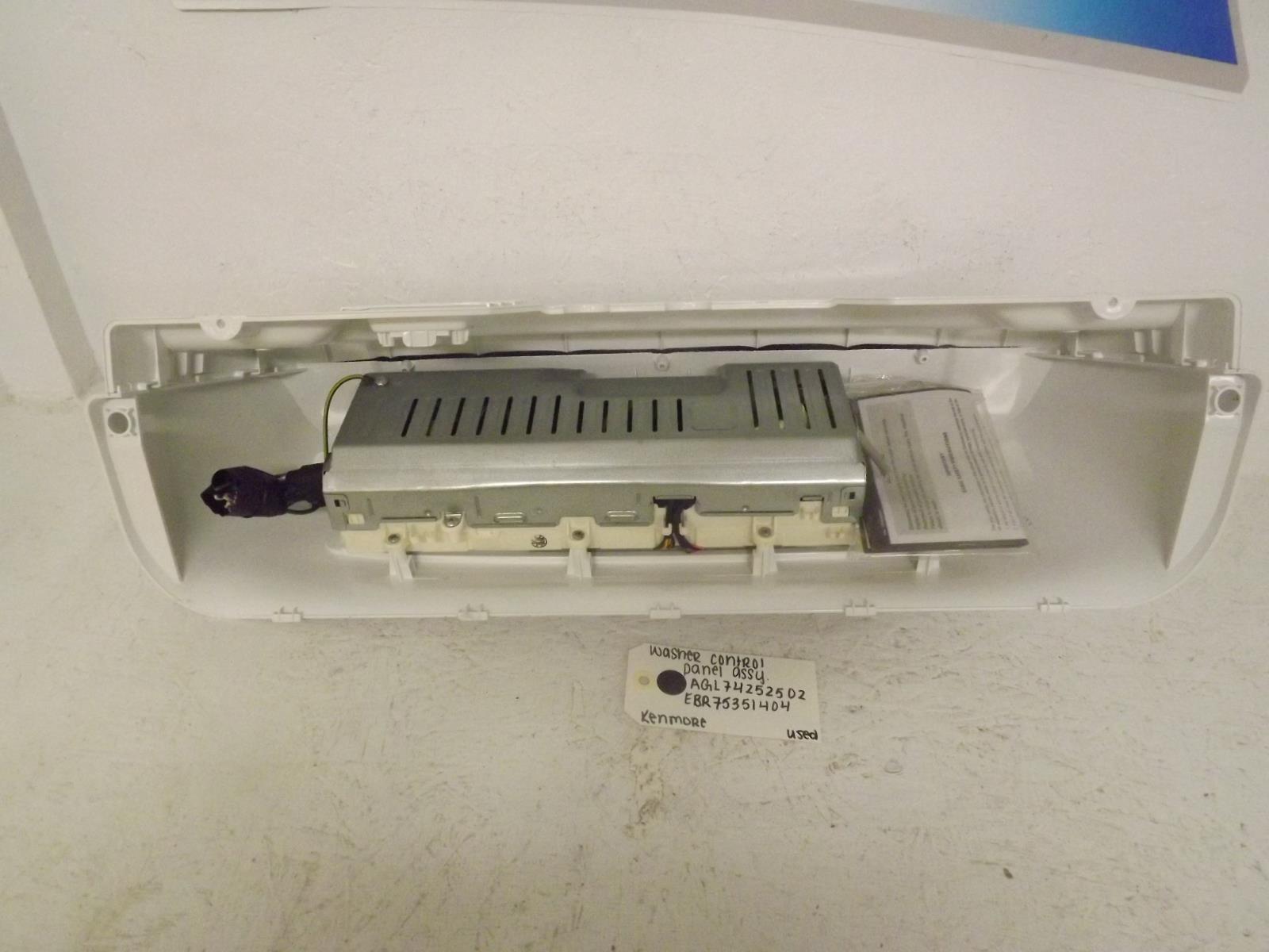 Kenmore Washer AGL74252502 EBR75351404 Control Panel Assembly Used