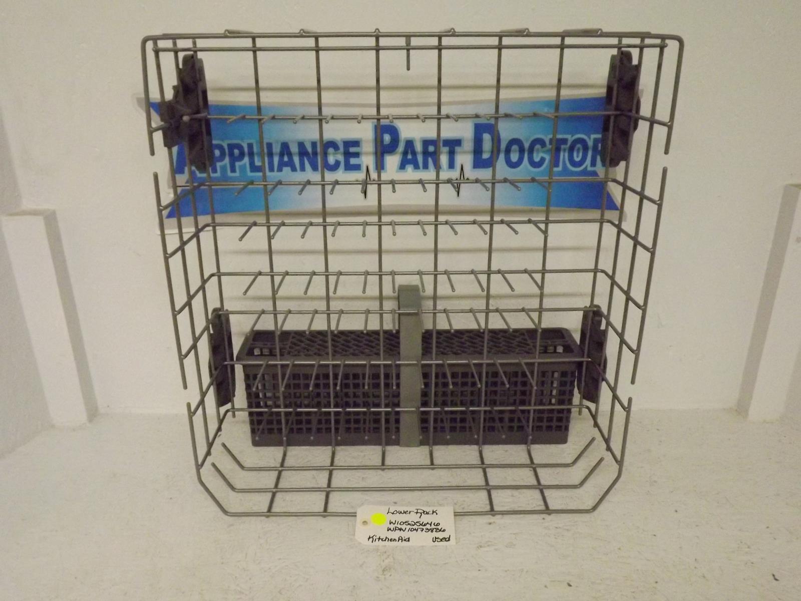 KitchenAid Dishwasher W10525646  WPW10473836  Lower Rack Used