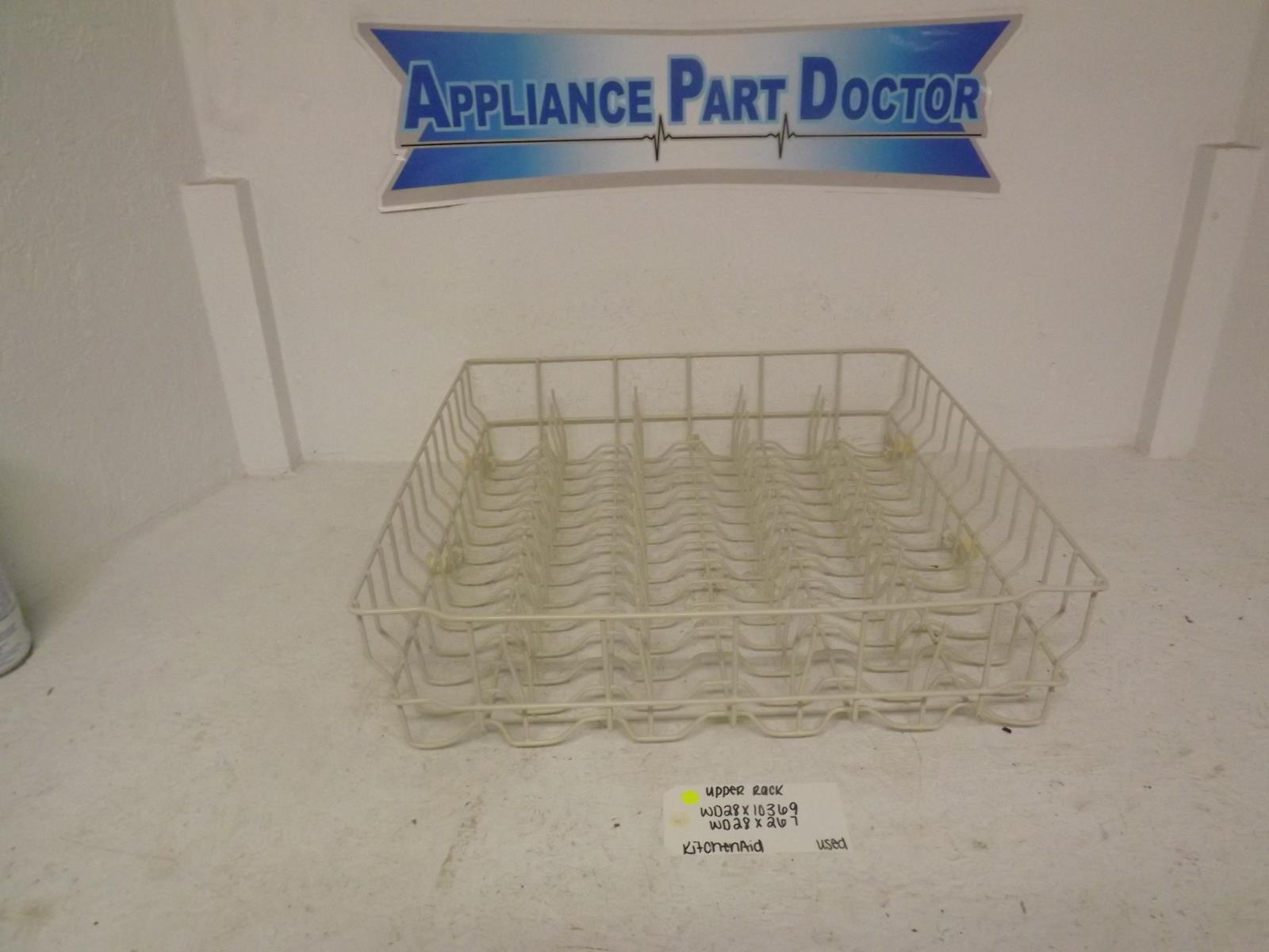 KitchenAid Dishwasher WD28X10369 WD28X267 Upper Rack Used