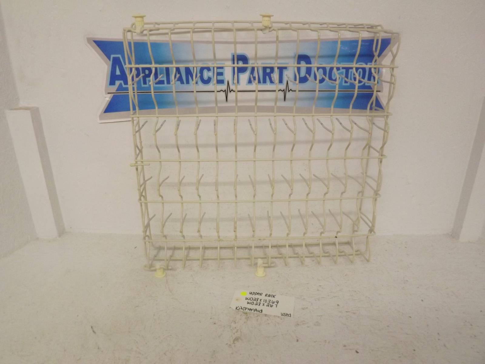 KitchenAid Dishwasher WD28X10369 WD28X267 Upper Rack Used