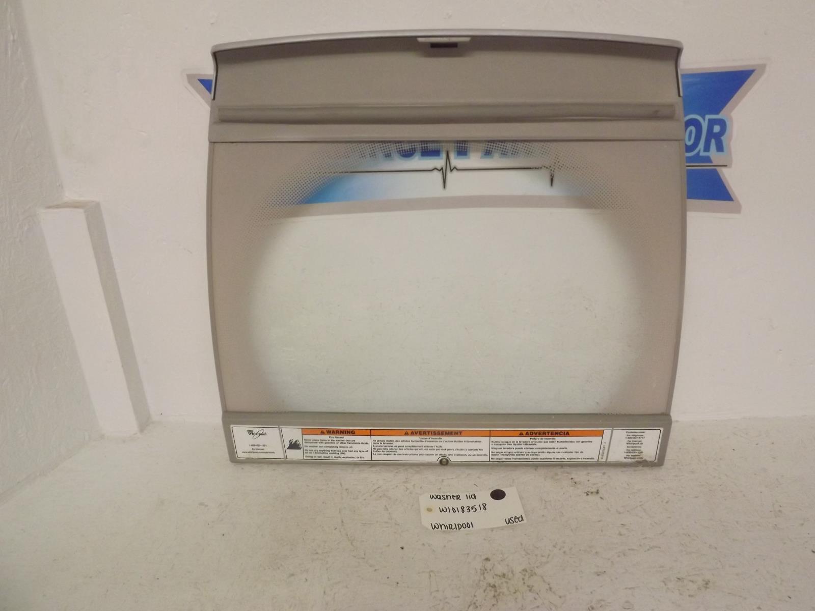Whirlpool Washer W10183518 Lid Used