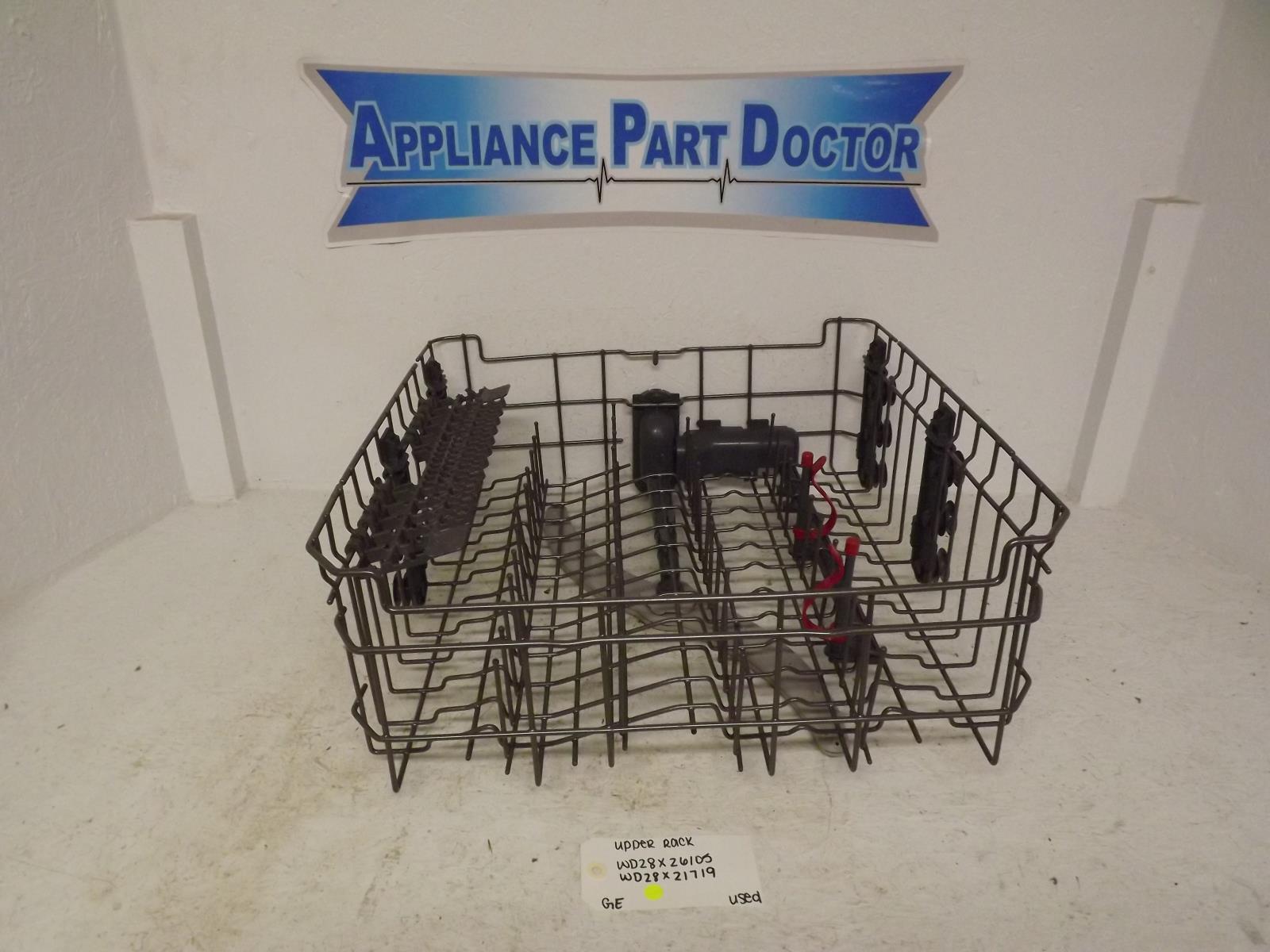GE Dishwasher WD28X26105 WD28X21719 Upper Rack Used