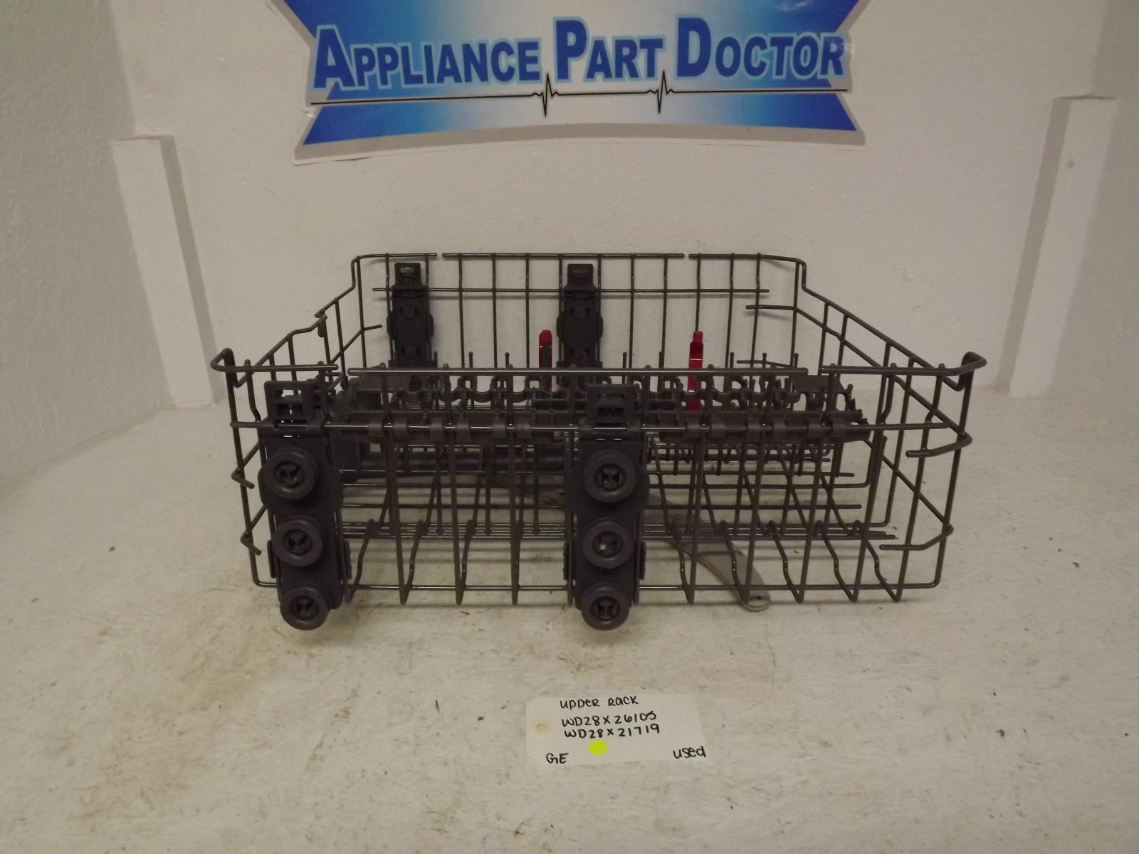GE Dishwasher WD28X26105 WD28X21719 Upper Rack Used