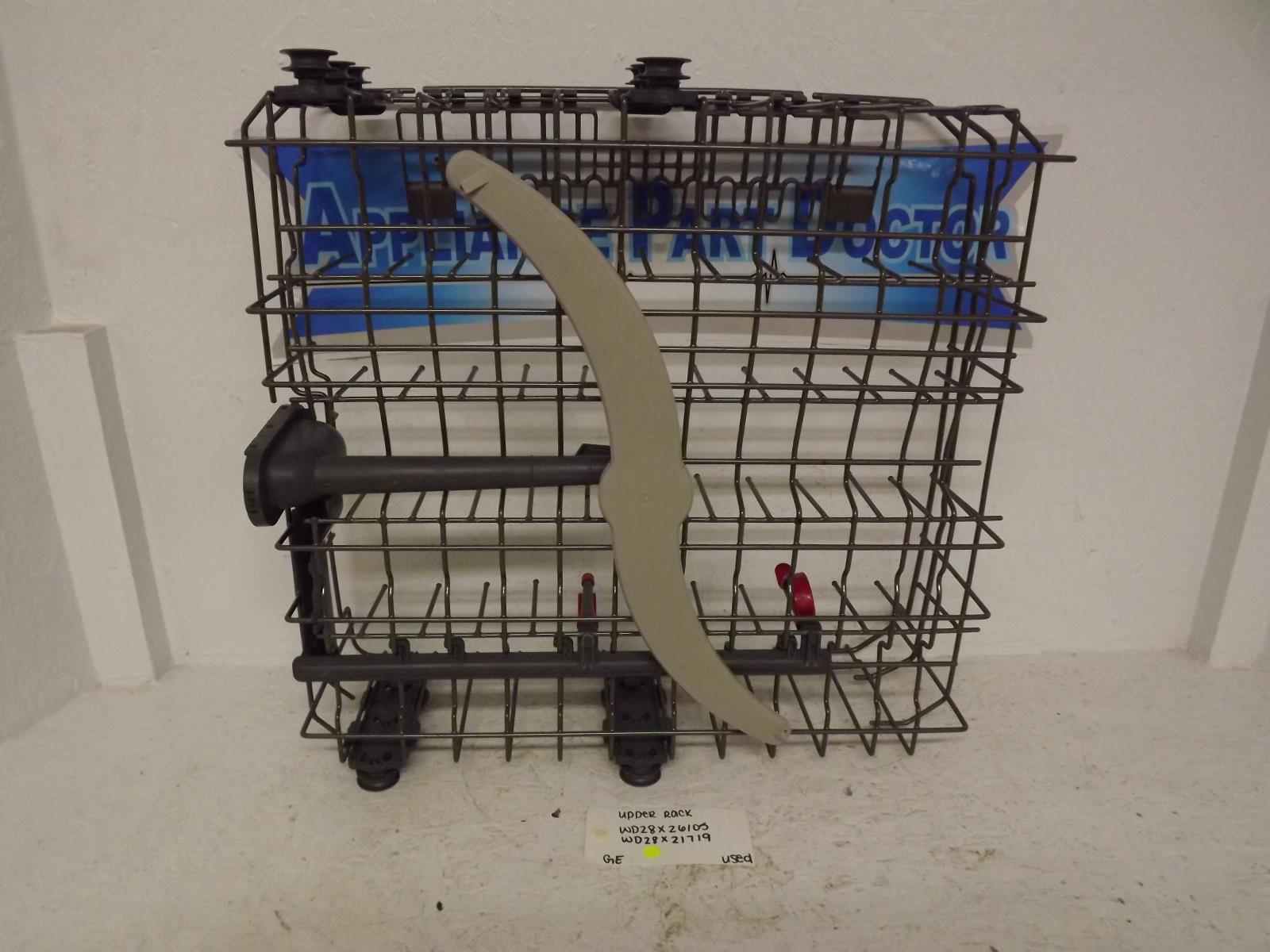 GE Dishwasher WD28X26105 WD28X21719 Upper Rack Used