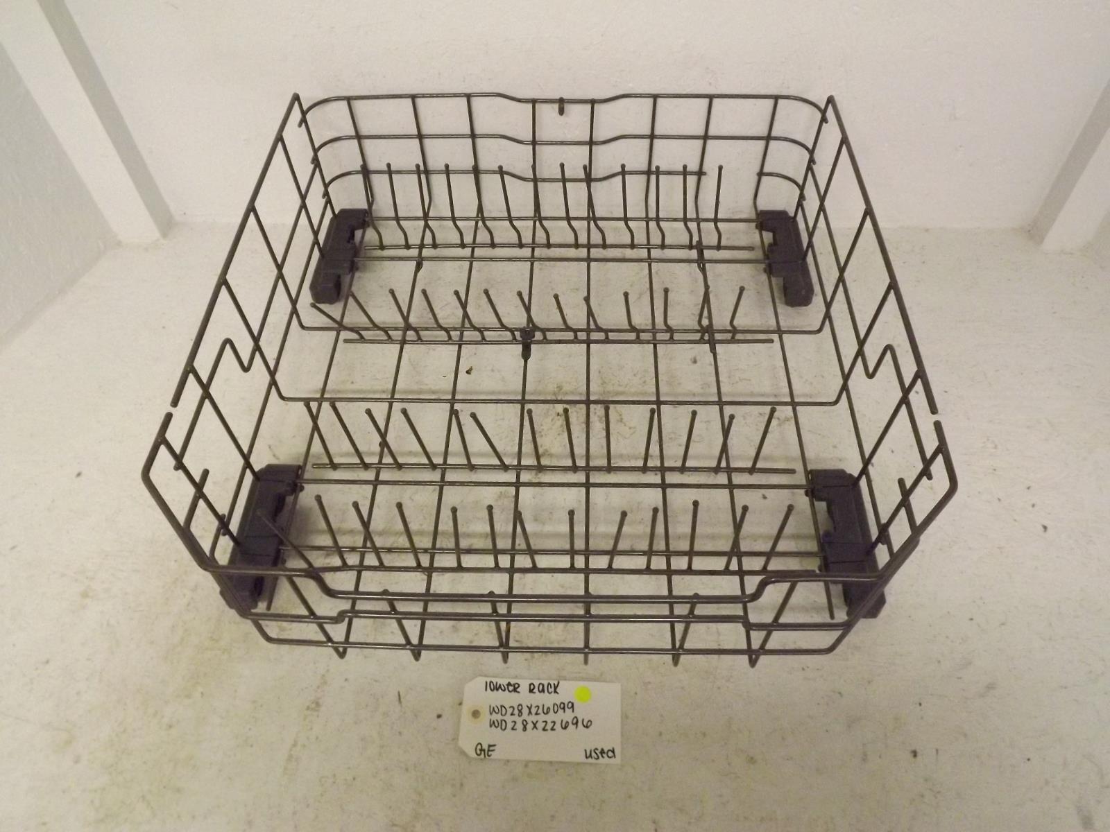 GE Dishwasher WD28X26099 WD28X22696 Lower Rack Used