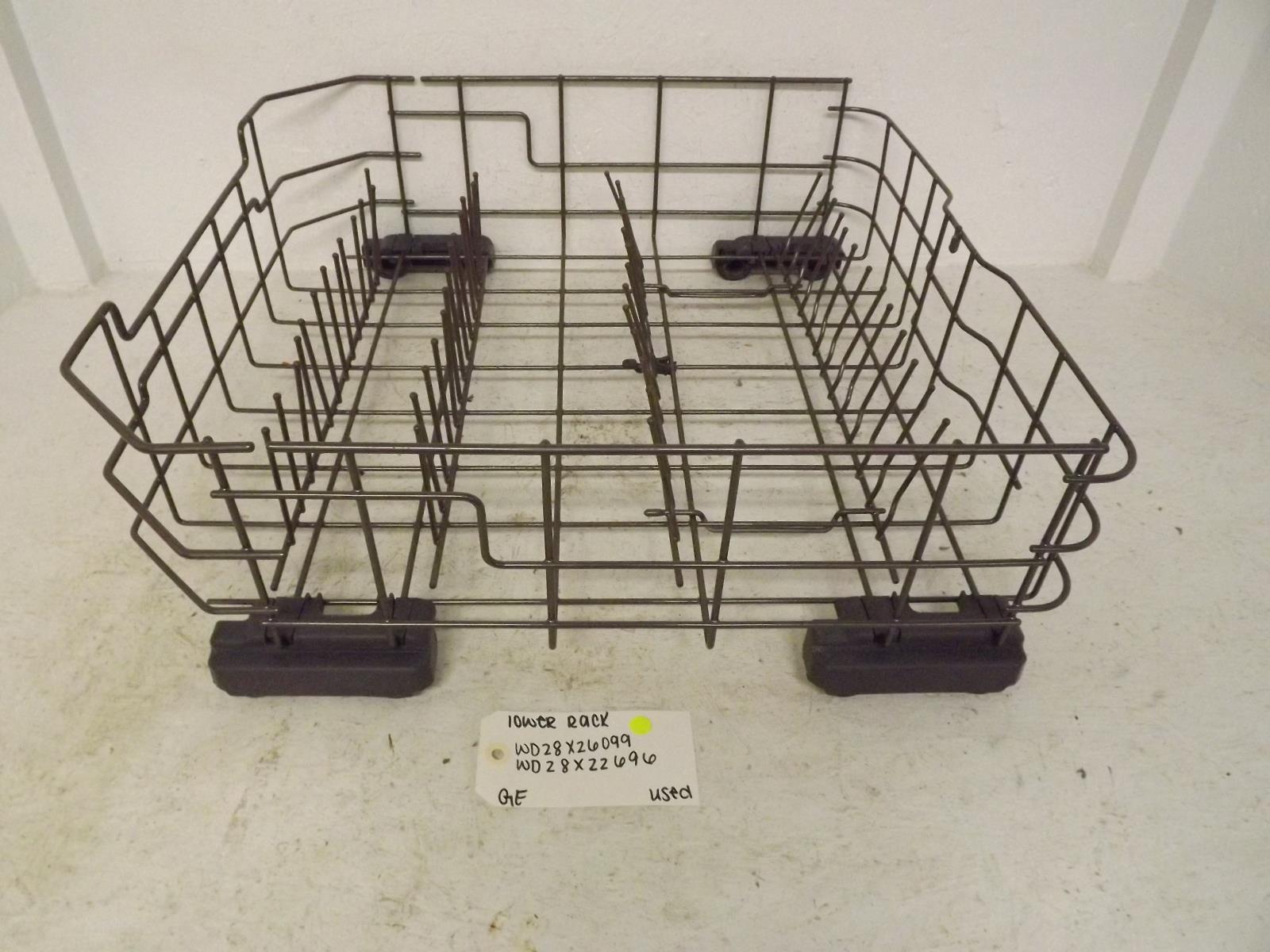 GE Dishwasher WD28X26099 WD28X22696 Lower Rack Used