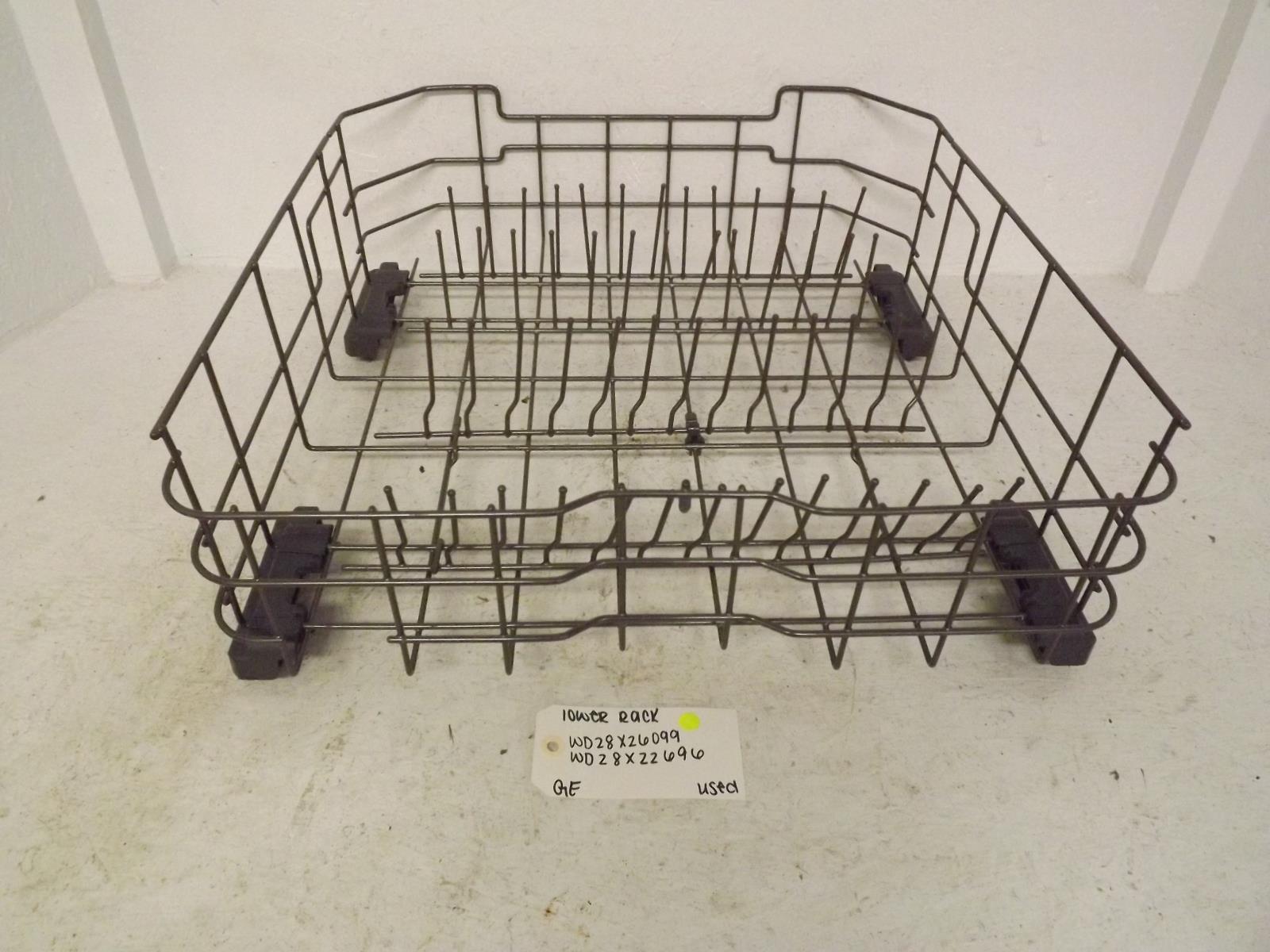 GE Dishwasher WD28X26099 WD28X22696 Lower Rack Used