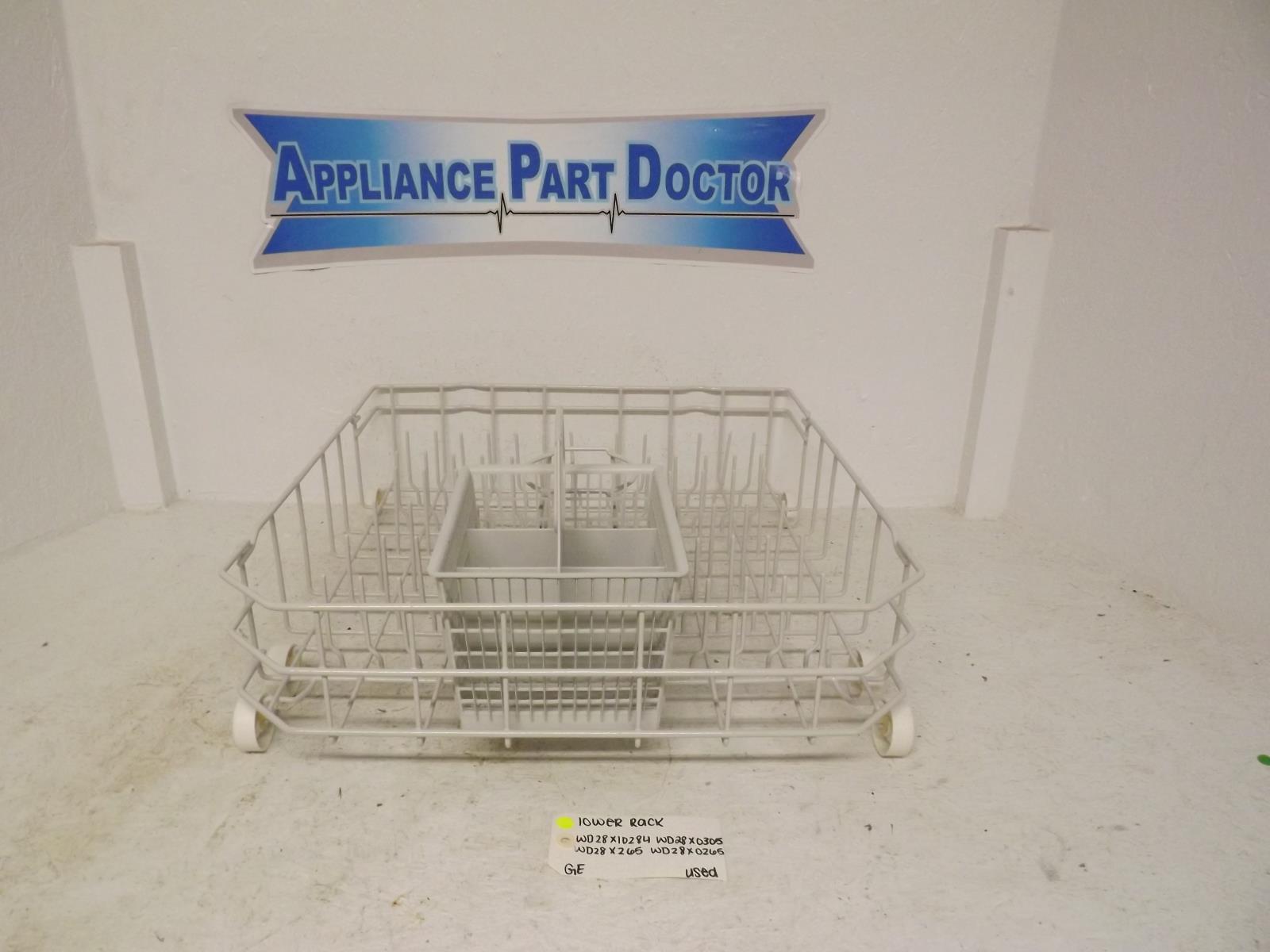 GE Dishwasher WD28X10284 WD28X0305 WD28X265 WD28X0265 Lower Rack Used