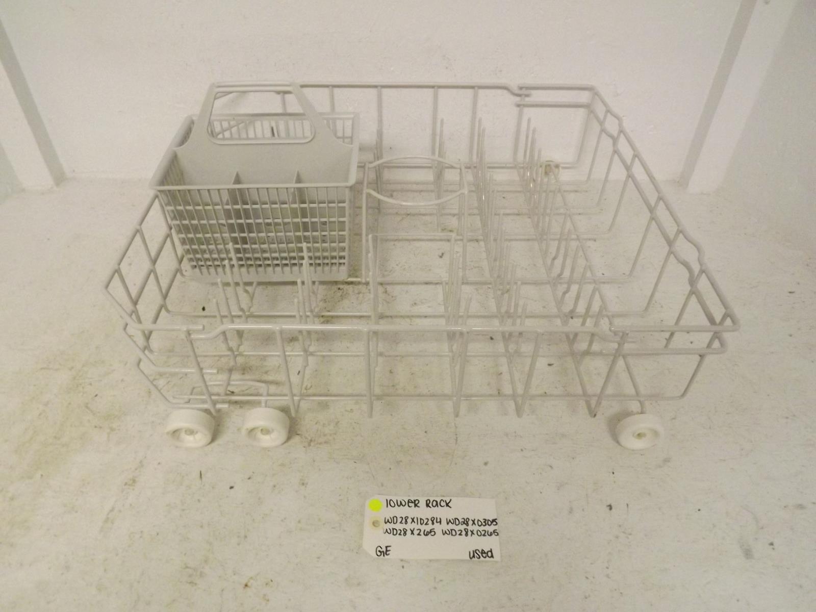 GE Dishwasher WD28X10284 WD28X0305 WD28X265 WD28X0265 Lower Rack Used