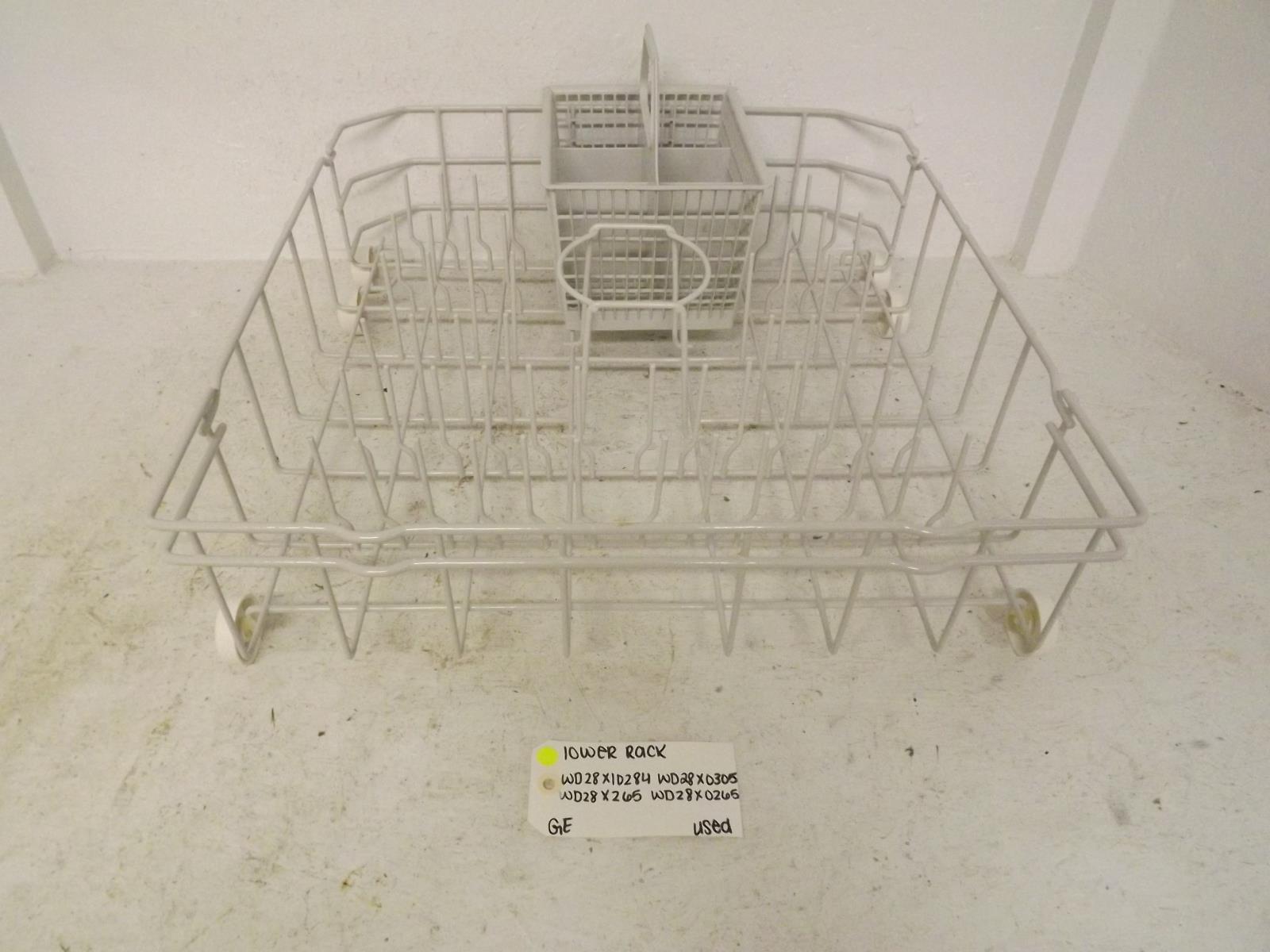 GE Dishwasher WD28X10284 WD28X0305 WD28X265 WD28X0265 Lower Rack Used