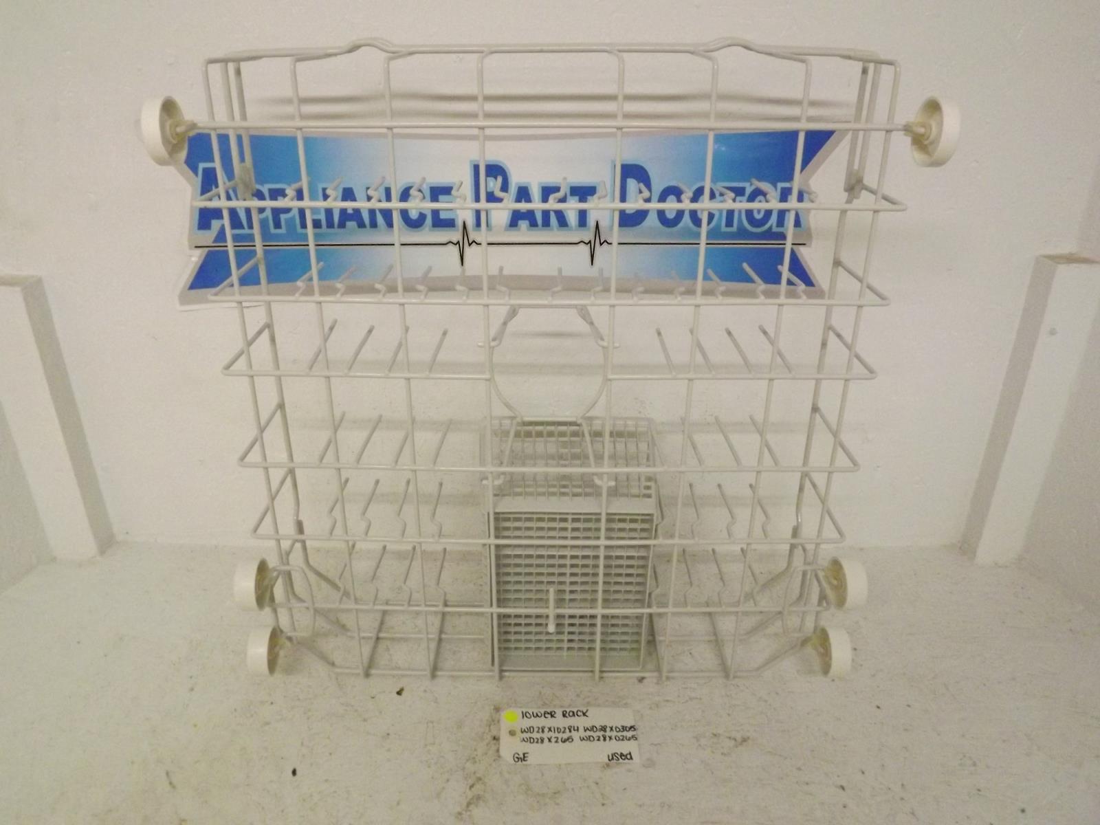 GE Dishwasher WD28X10284 WD28X0305 WD28X265 WD28X0265 Lower Rack Used