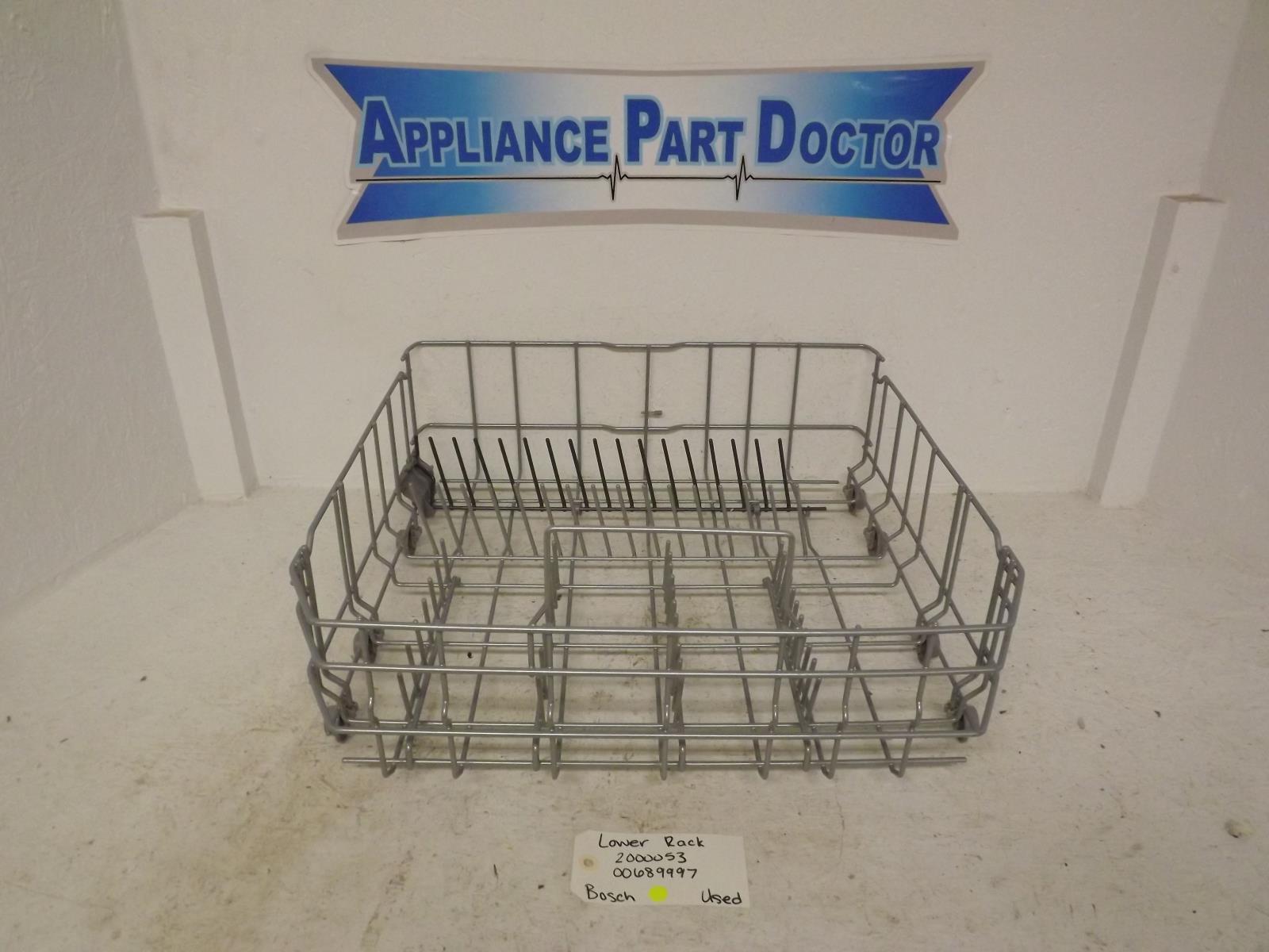 Bosch Dishwasher 00689997 2000053 Lower Rack Used