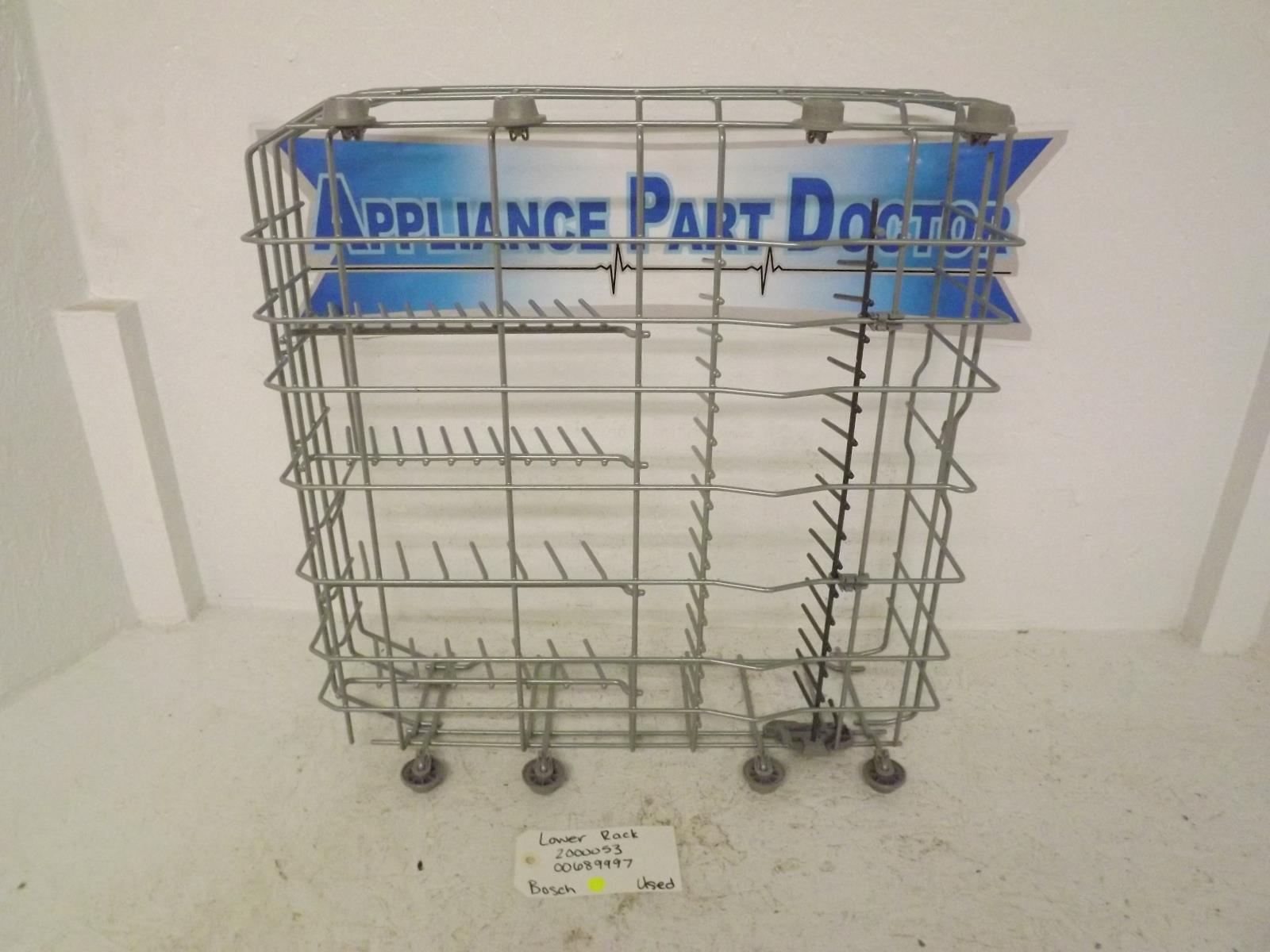 Bosch Dishwasher 00689997 2000053 Lower Rack Used