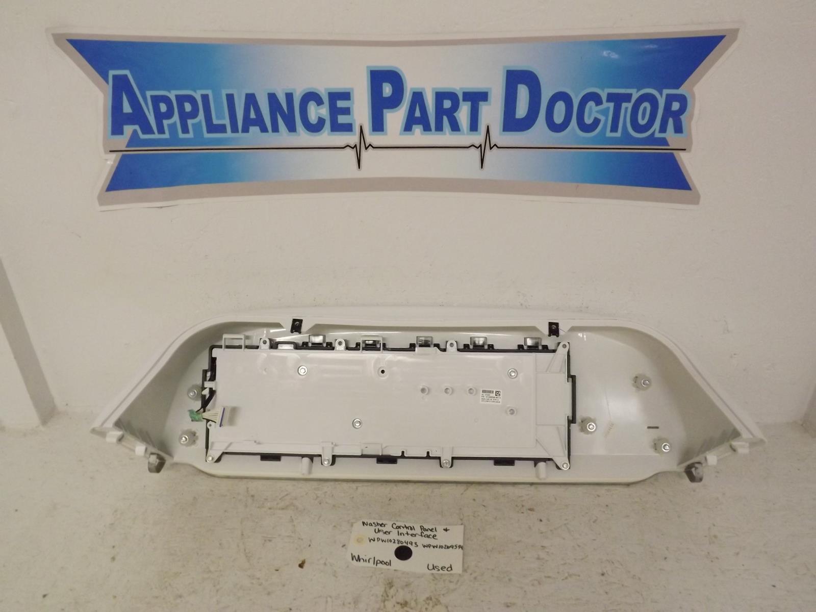 Whirlpool Washer WPW10280493 WPW10269599 Control Panel & User Interface