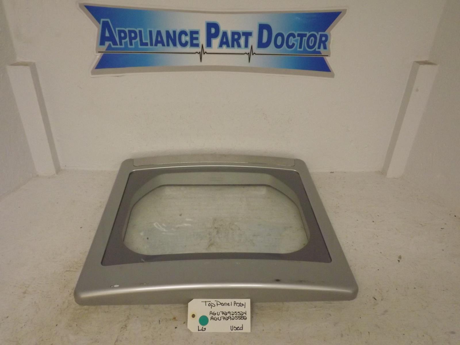 LG Dryer AGU72925524  AGU72925502  Top Panel Lid Assy Used