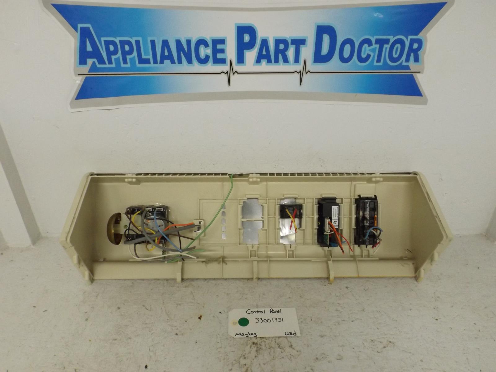 Maytag Dryer 33001931 Control Panel Used