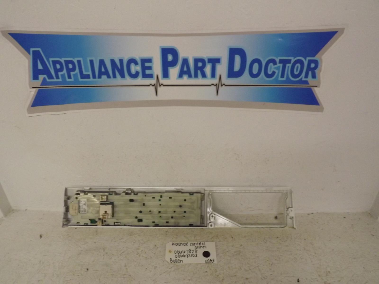 Bosch Washer 00667828 00668402  Control Panel Used