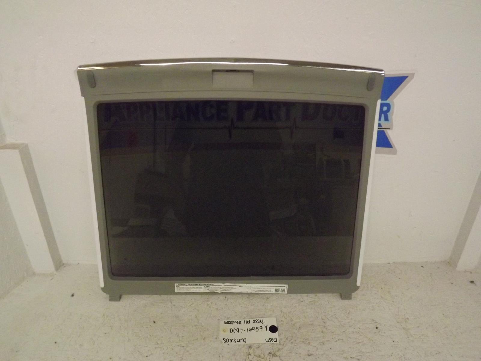 Samsung Washer DC97-16959Y Lid Assembly Used