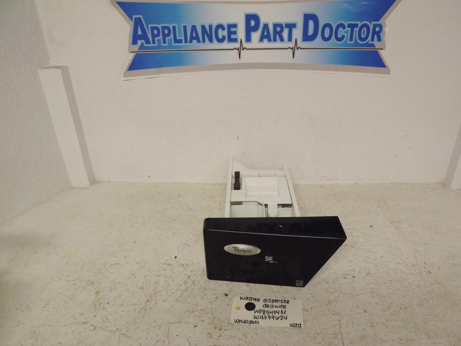 Whirlpool Washer WP8540402 W10099634 Dispenser Drawer Used