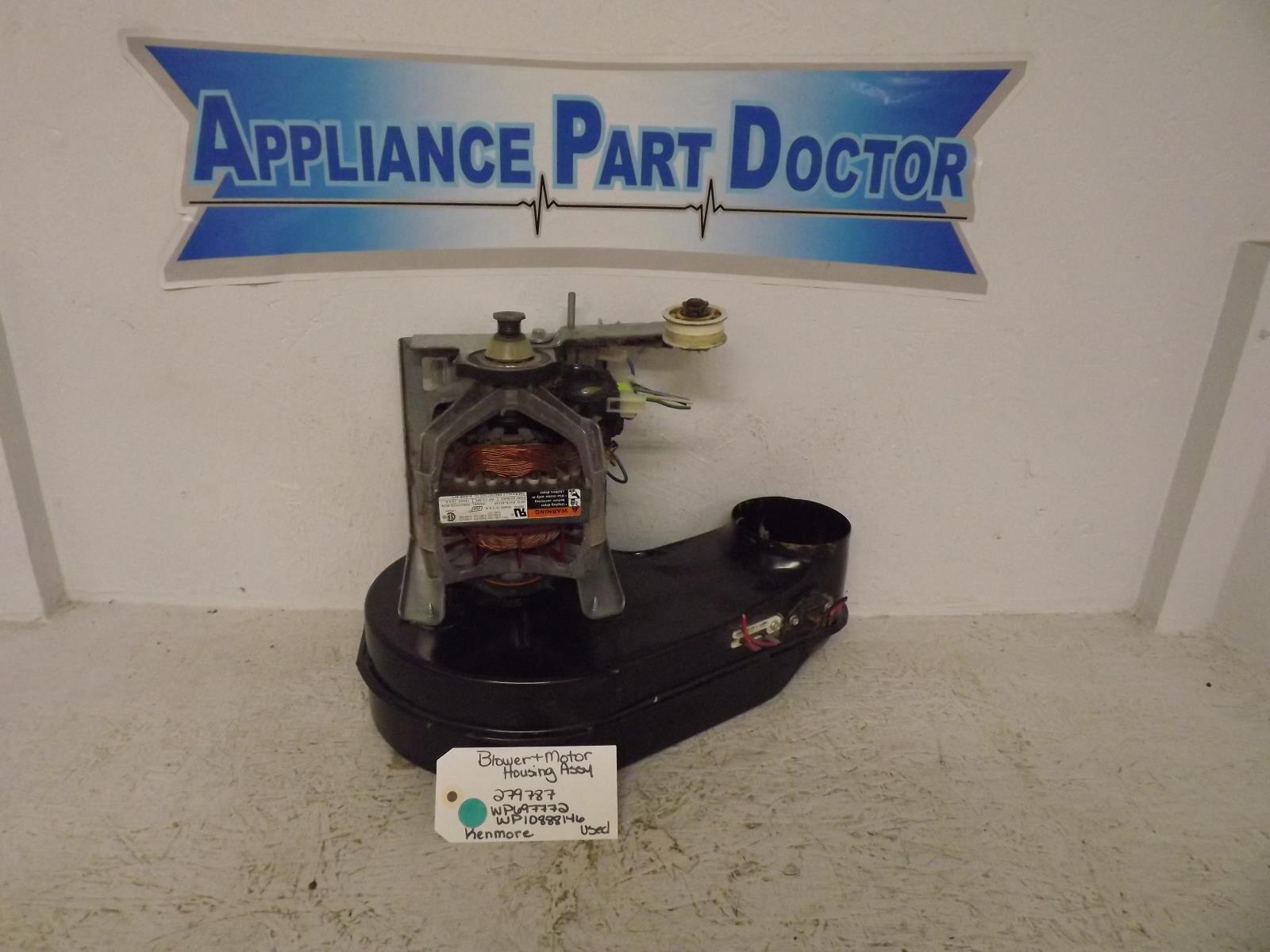 Kenmore Dryer 279787  WP697772 W10888146 Blower & Motor Housing Assy Used