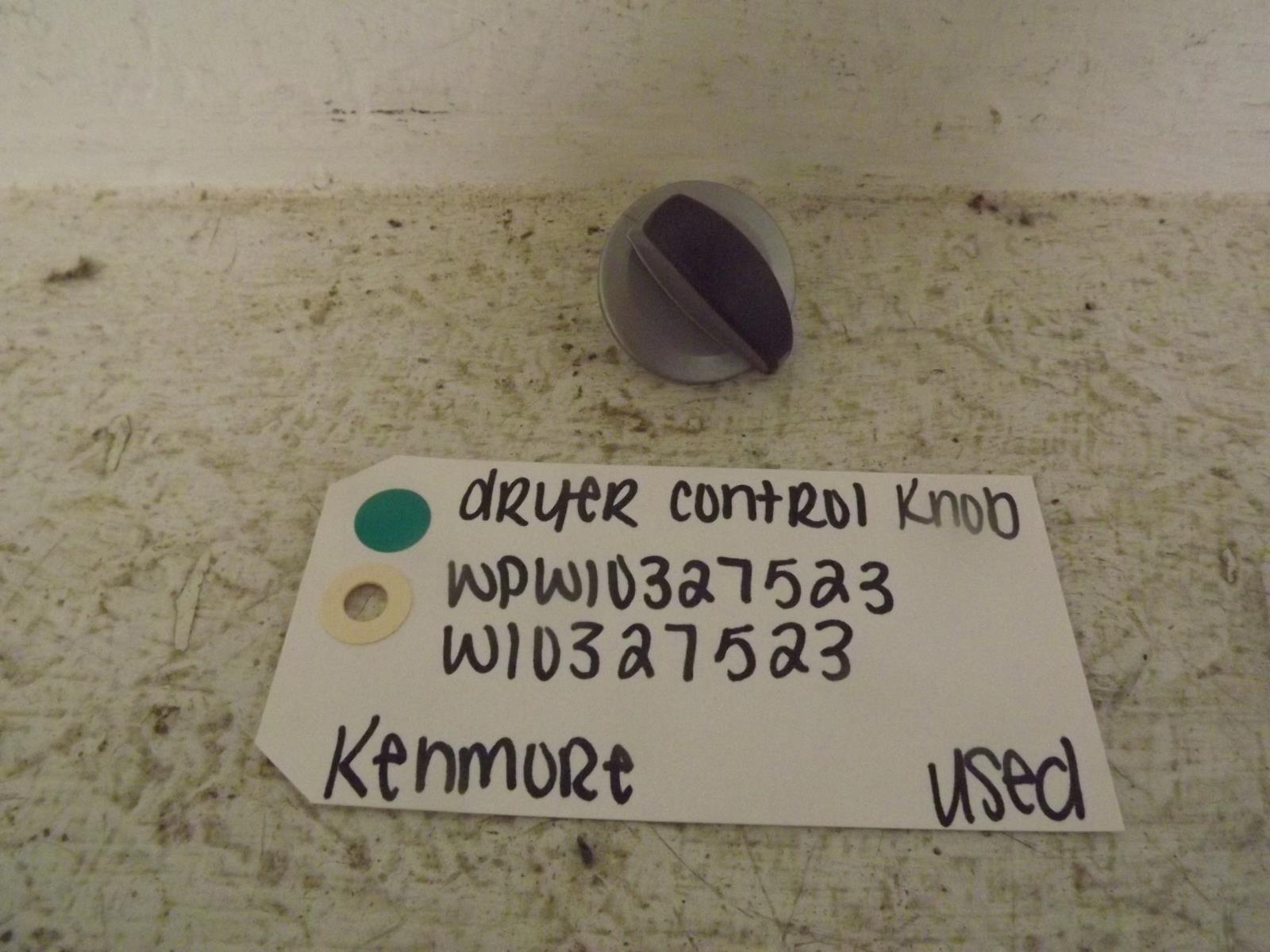Kenmore Dryer WPW10327523 W10327523 Control Knob Used