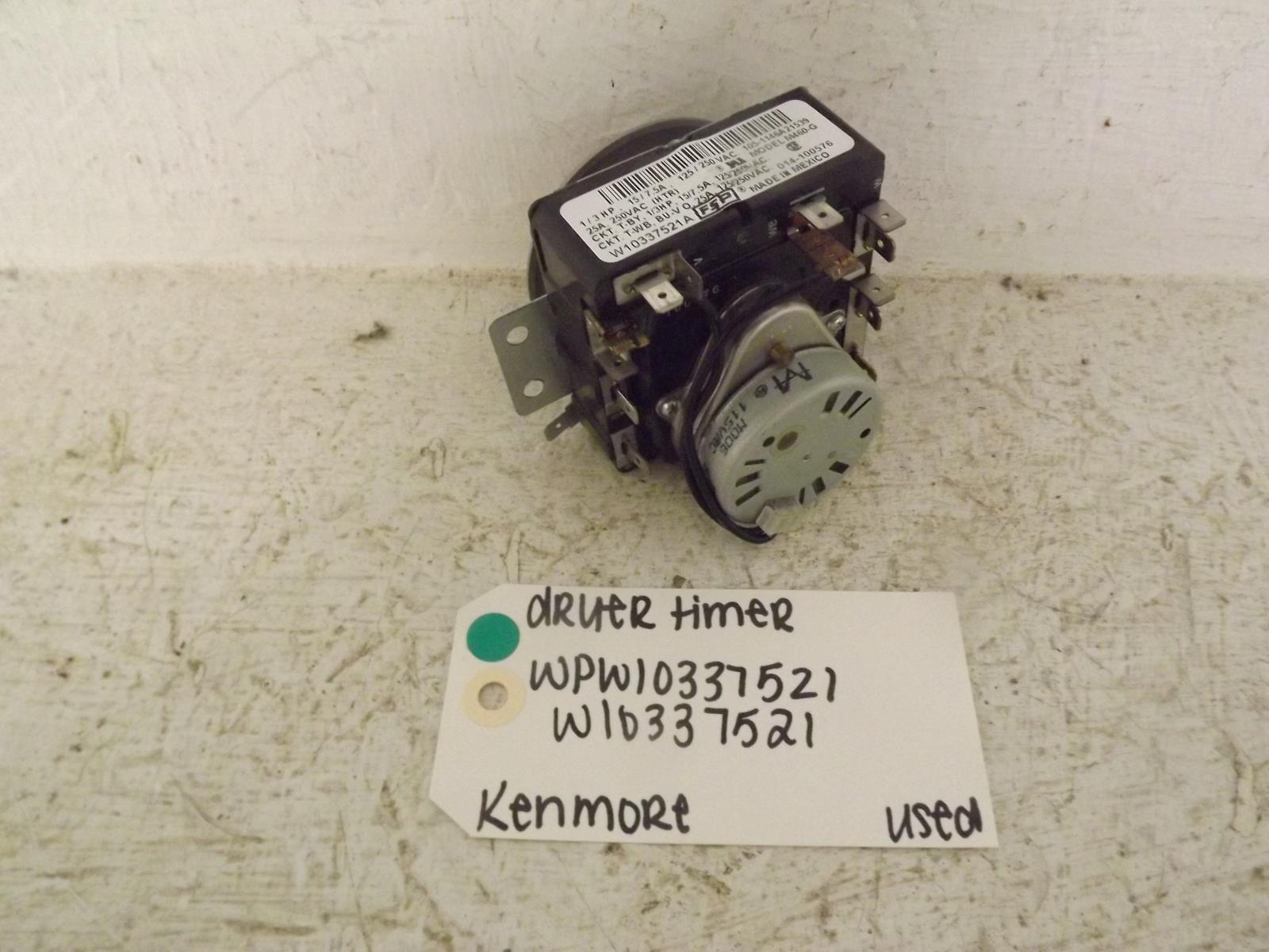 Kenmore Dryer WPW10337521 W10337521 Timer Used
