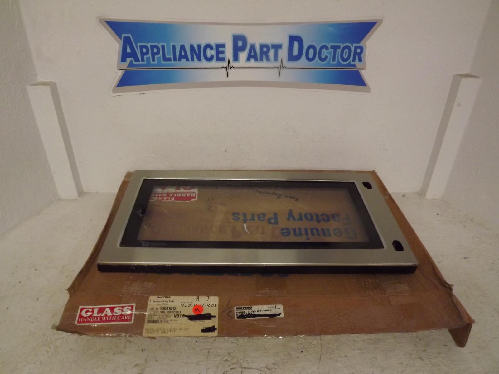 Maytag Microwave 53001012 Door Panel New