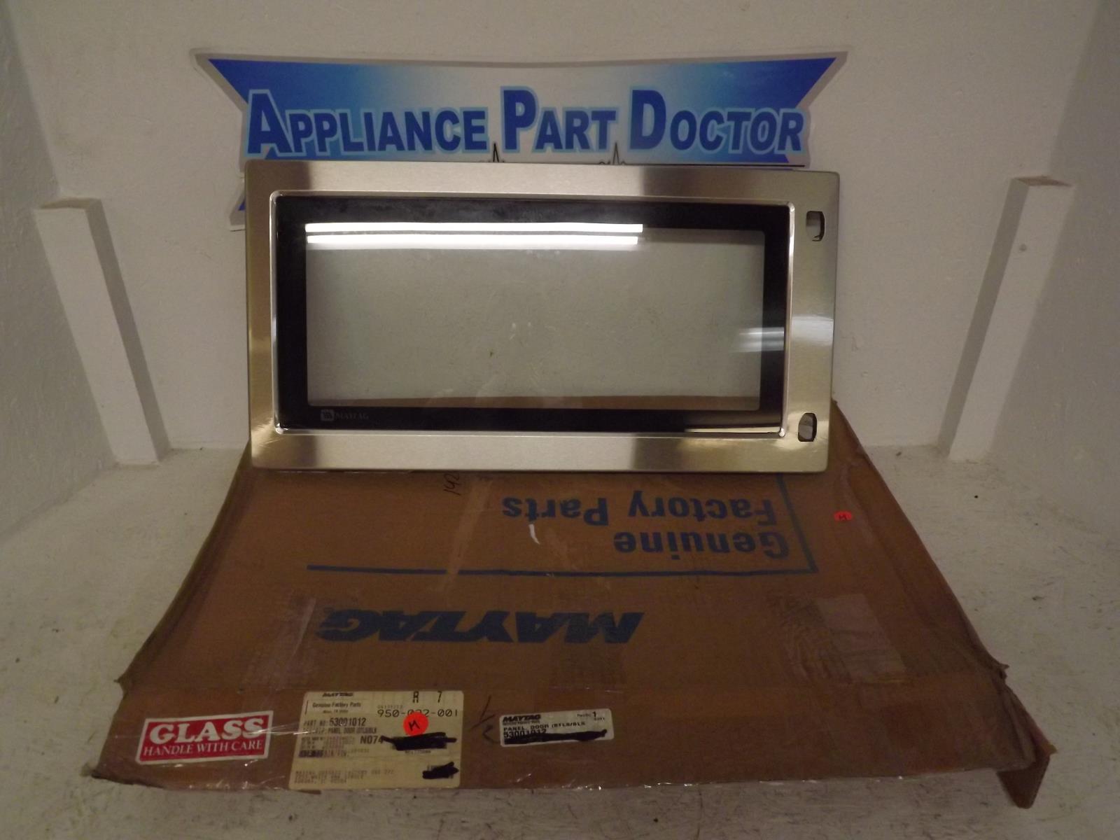 Maytag Microwave 53001012 Door Panel New