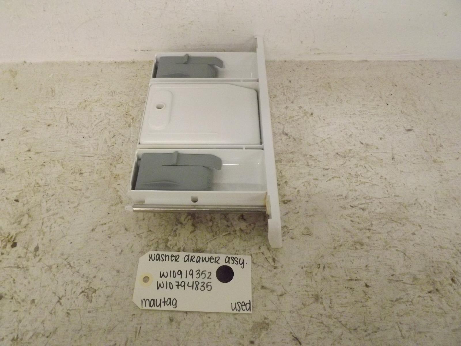 Maytag Washer W10919352 W10794835 Drawer Assembly Used