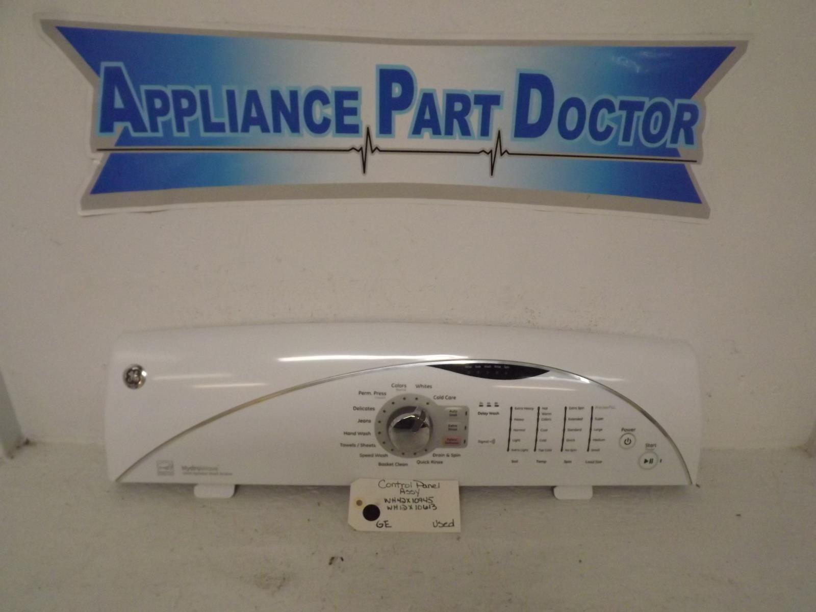 GE Washer WH42X10945  WH42X10613 Control Panel Assembly Used