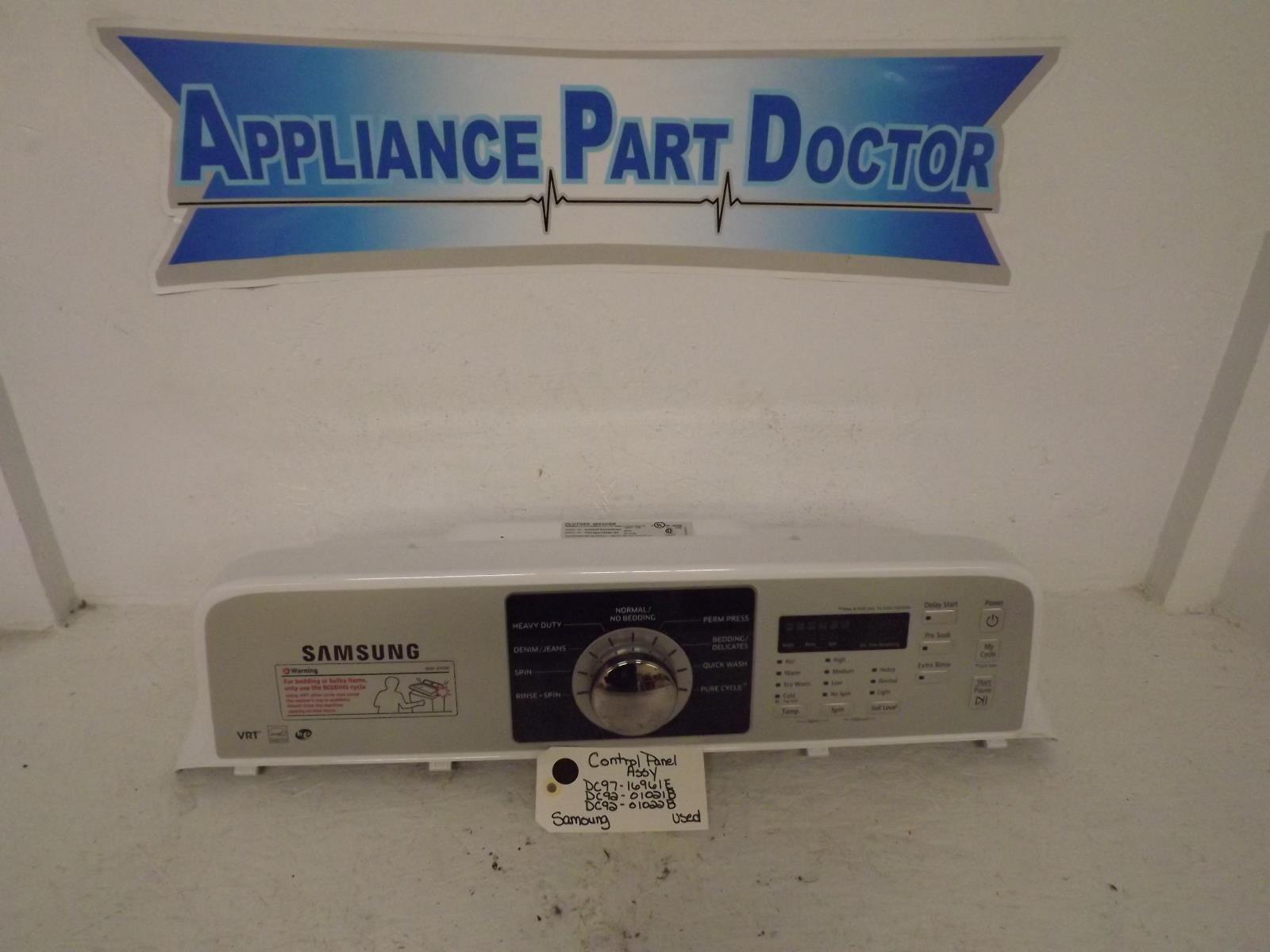 Samsung Washer DC97-16961E  DC92-01021B  DC92-01022B Control Panel Assy Used